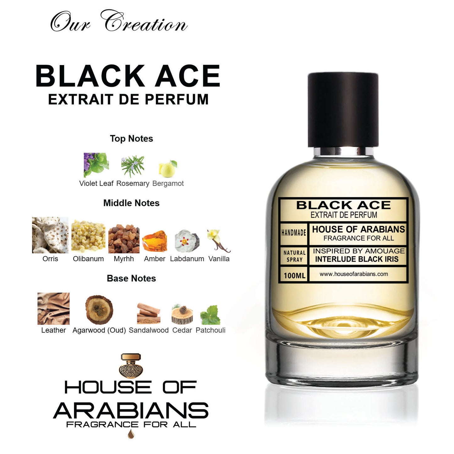 Black Ace Our Creation of (Interlude Black Iris Inspired by Amouage)