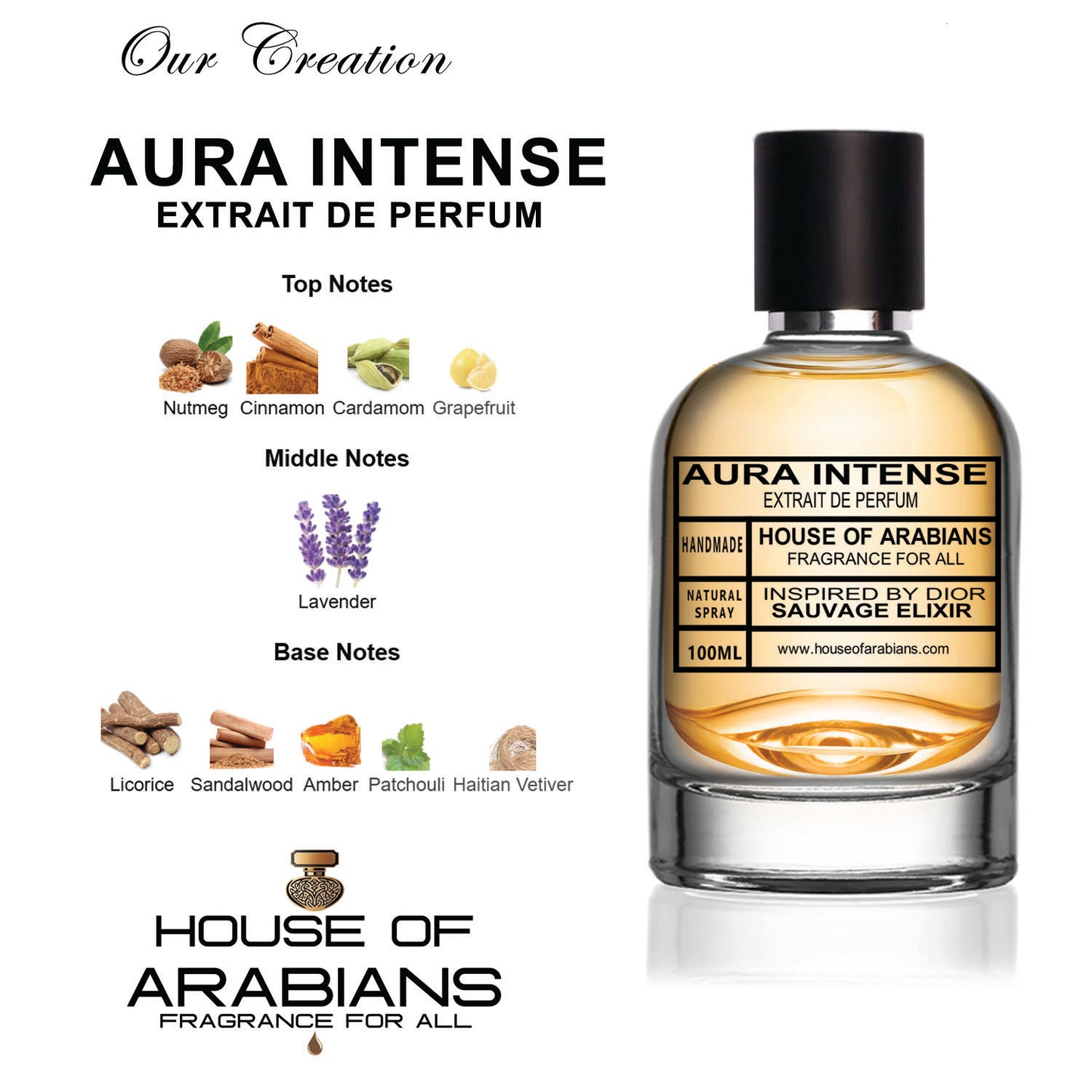 Aura Intense Our Creation of (Sauvage Elixir Inspired by Dior)
