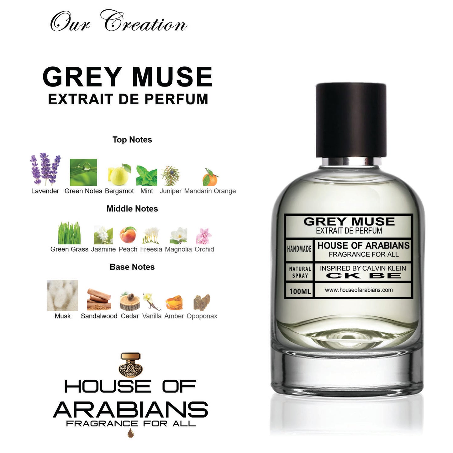 Grey Muse Our Creation of (Ck Be Inspired By Calvin Klein)
