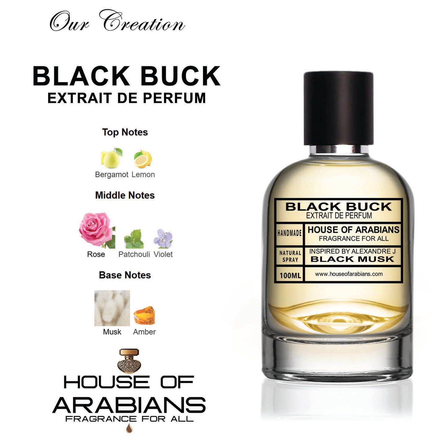 Black Buck Our Creation of (black musk Inspired by Alexandre J)