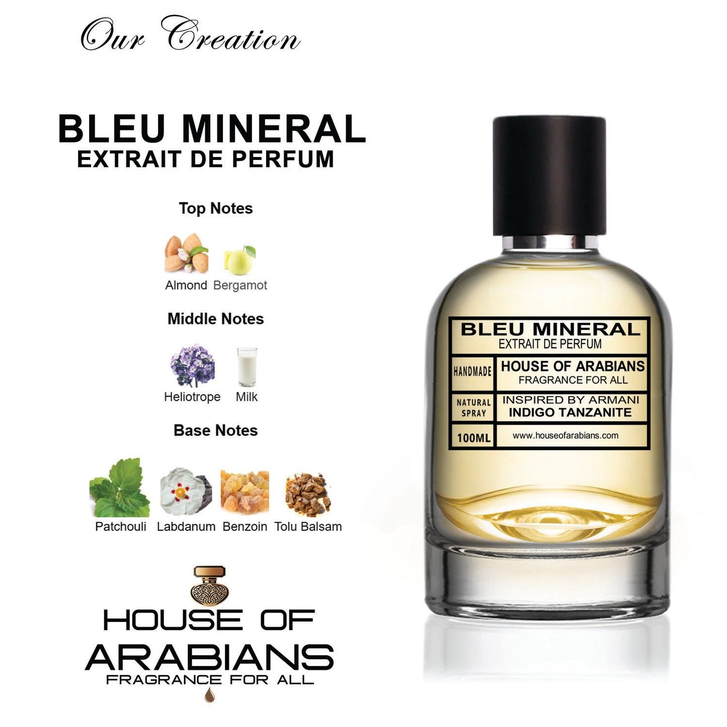 Bleu Mineral Our Creation of (Indigo Tanzanite Inspired By Armani)