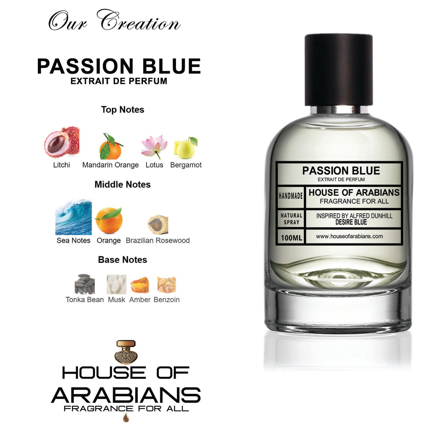 Passion Blue Our Creation of (Desire Blue Inspired by Alfred Dunhill)
