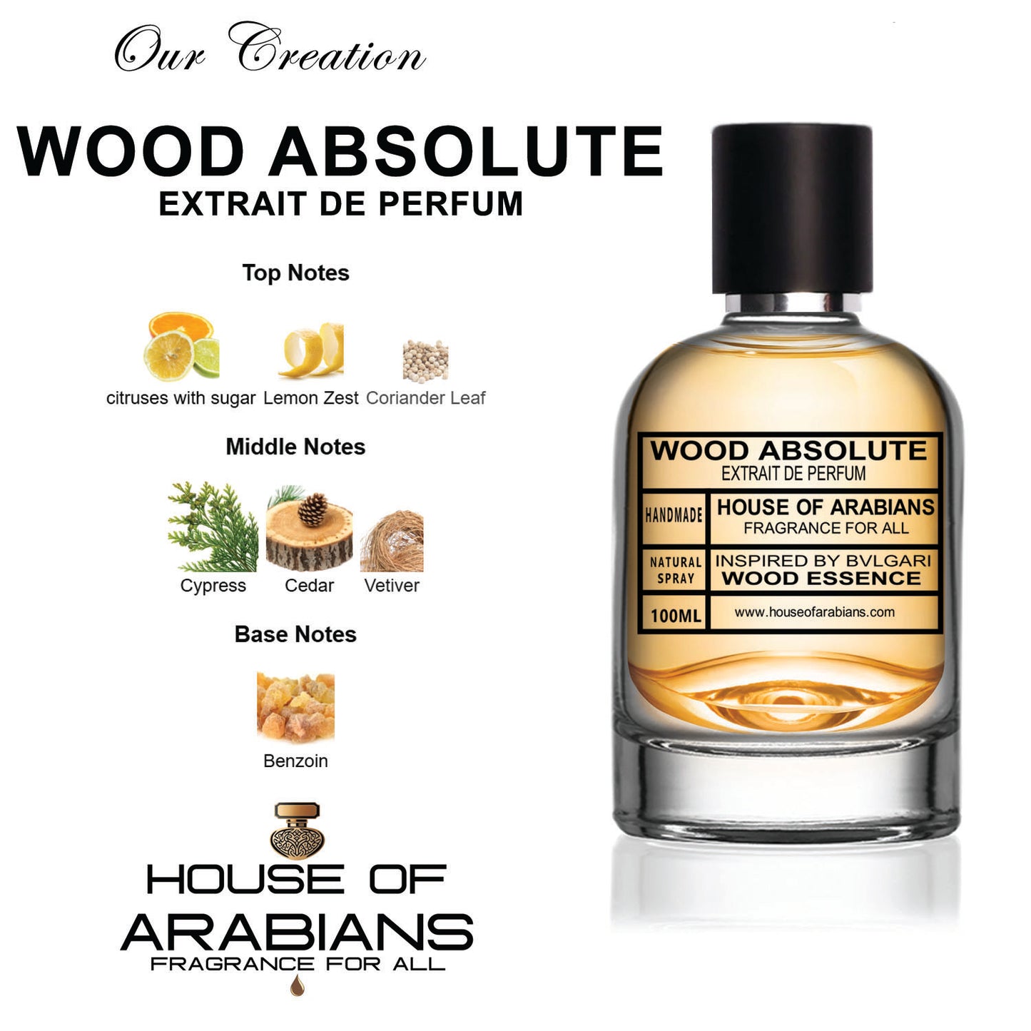 Wood Absolute Our Creation of (Wood Essence Inspired by Bvlgari)