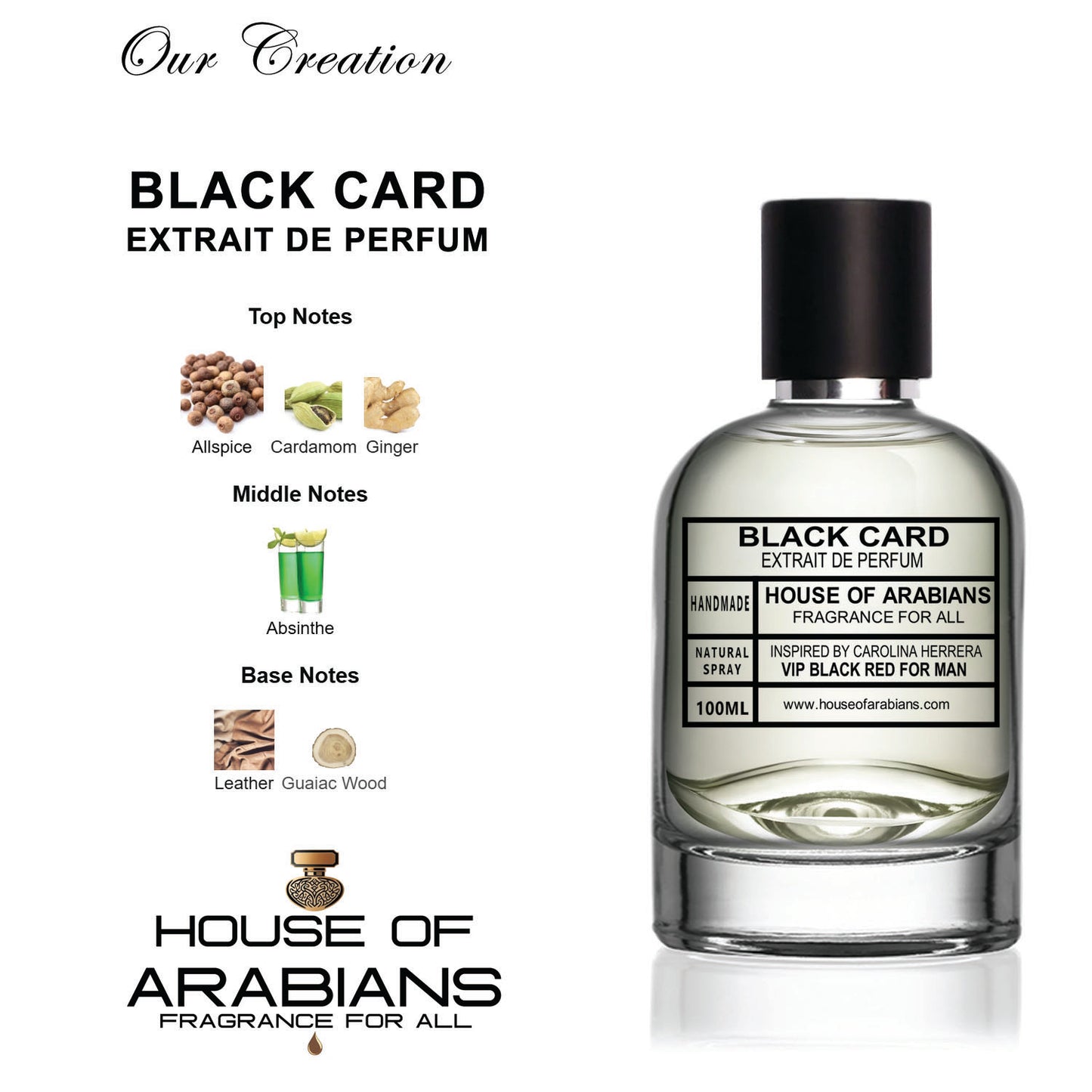 Black Card Our Creation of (Vip Black Red For Man Inspired By Carolina Herrera)