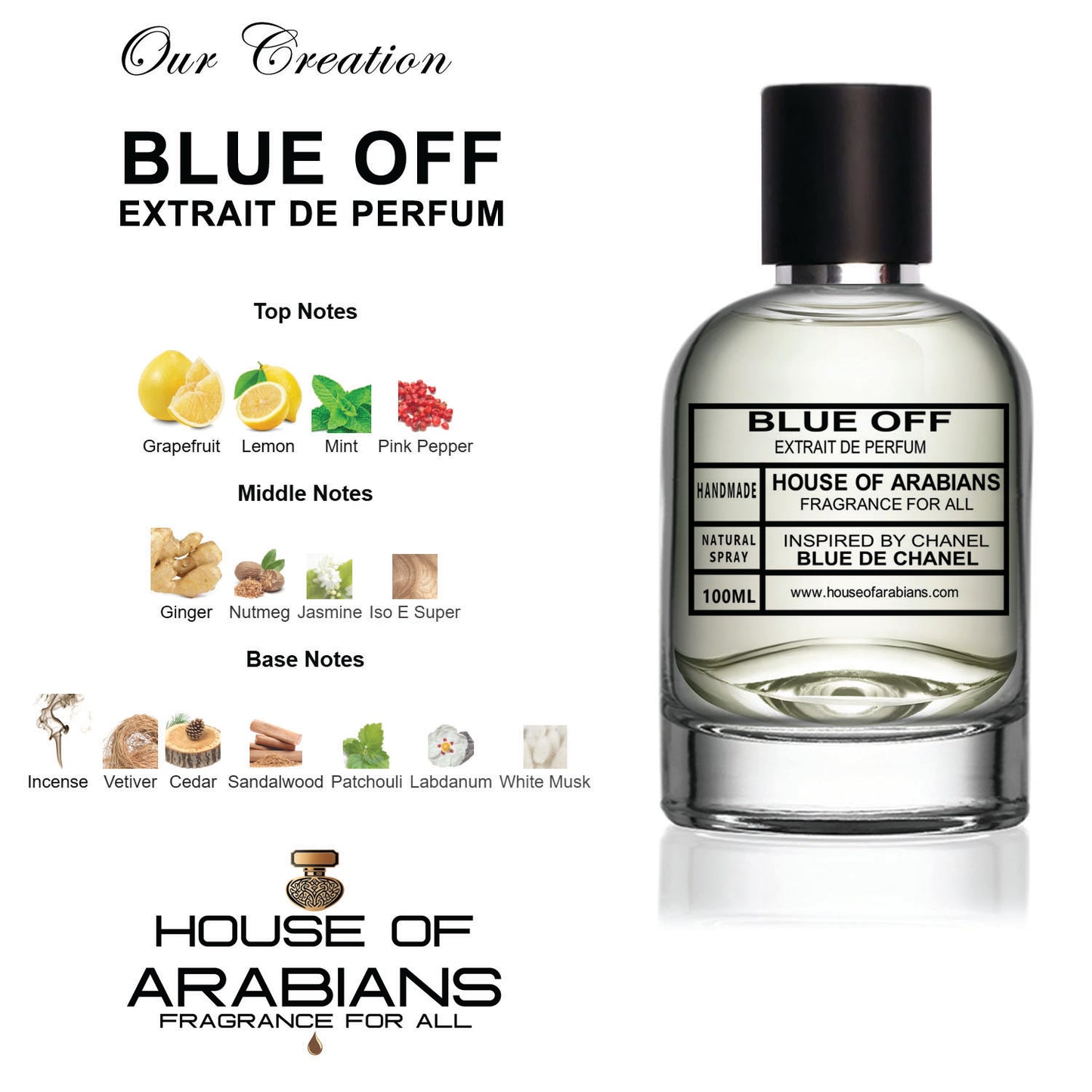 Blue Off Our Creation of (Blue De Chanel Inspired by Chanel)