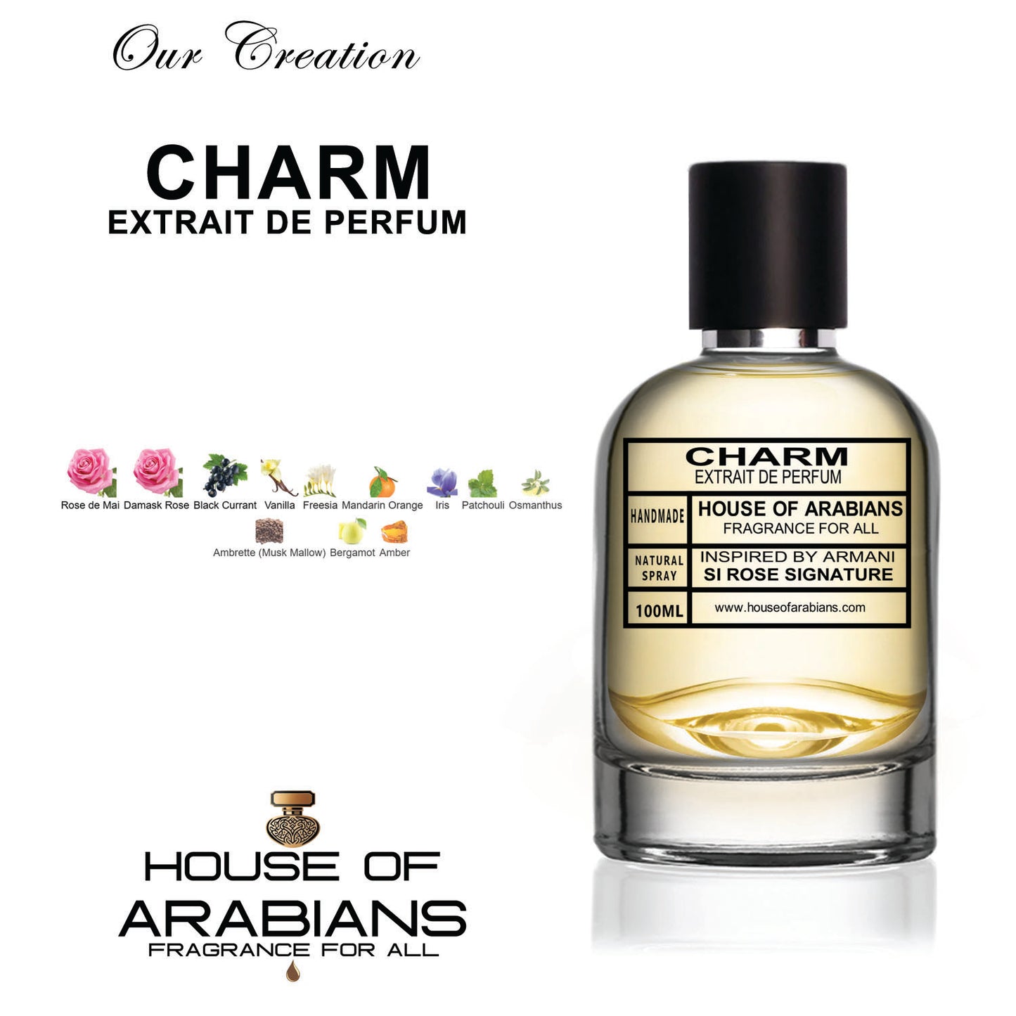 Charm Our Creation of (Si Rose Signature Inspired By Armani)