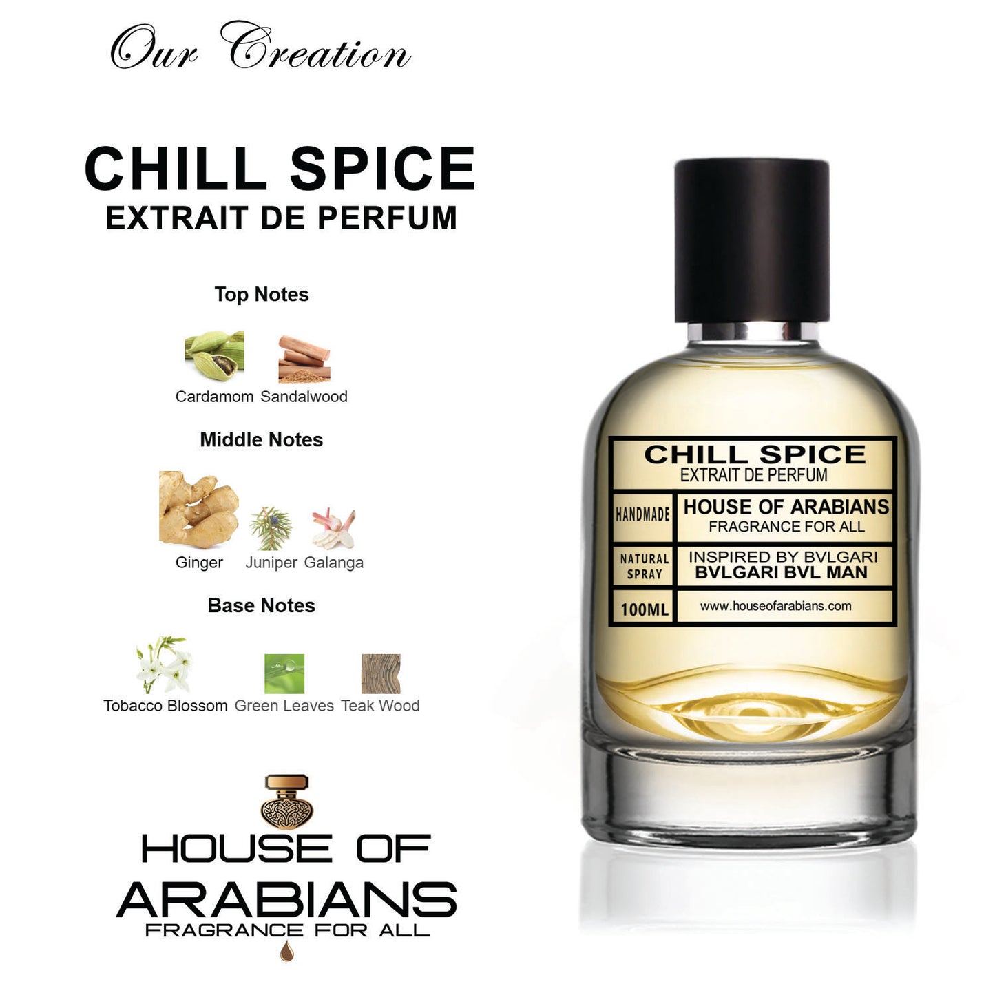 Chill Spice Our Creation of (BVL Man Inspired by Bvlgari)