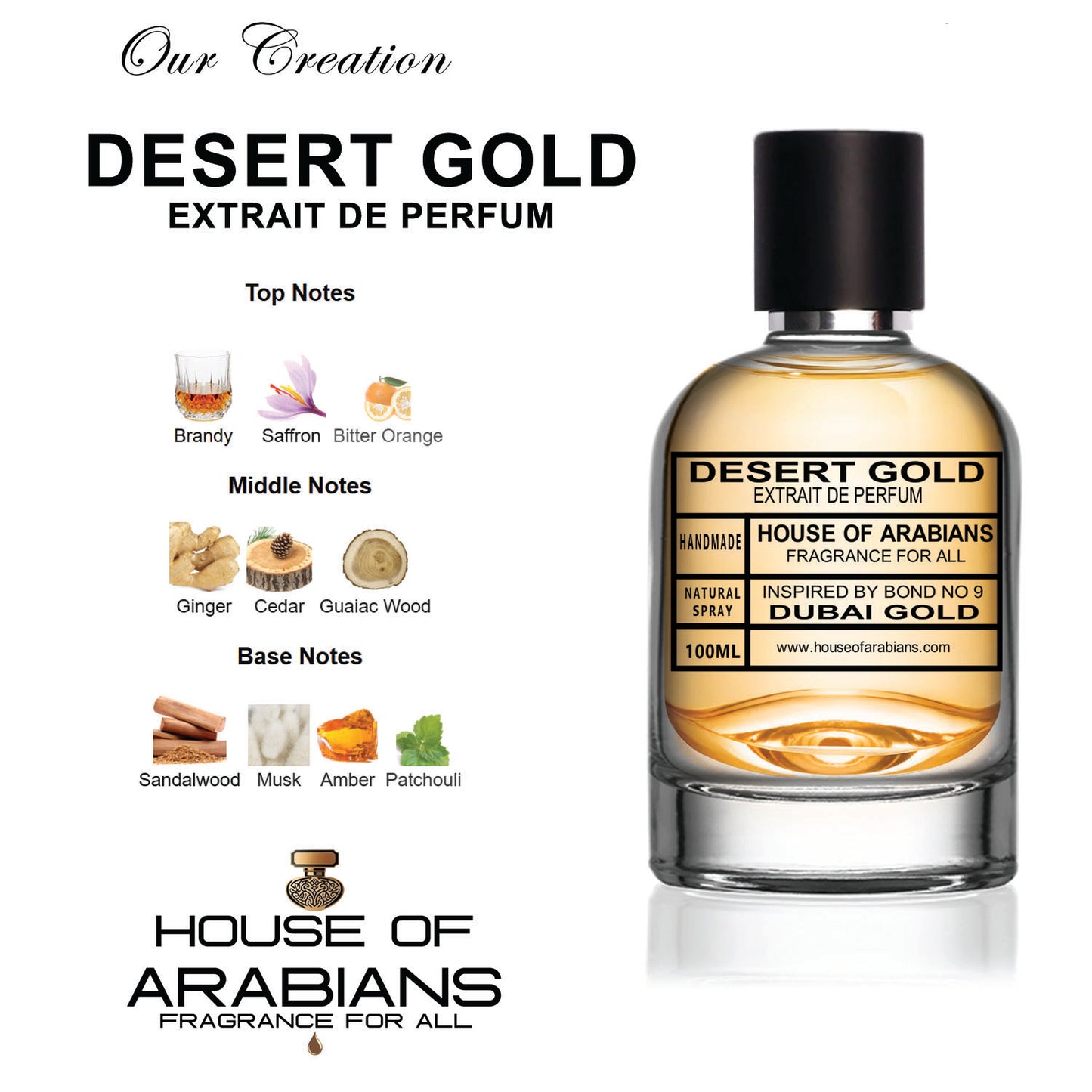 Desert Gold Our Creation of (Dubai Gold Inspired by Bond No.9)