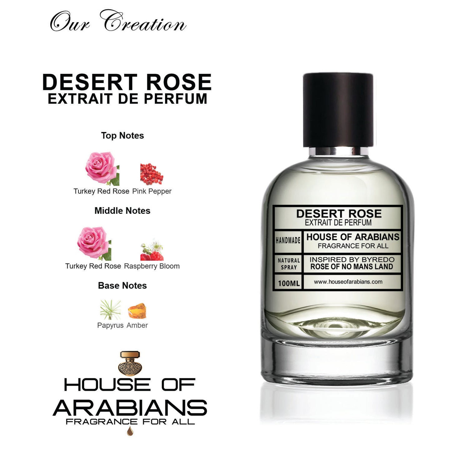 Desert Rose Our Creation of (Rose Of No Mans Land Inspired By Byredo)