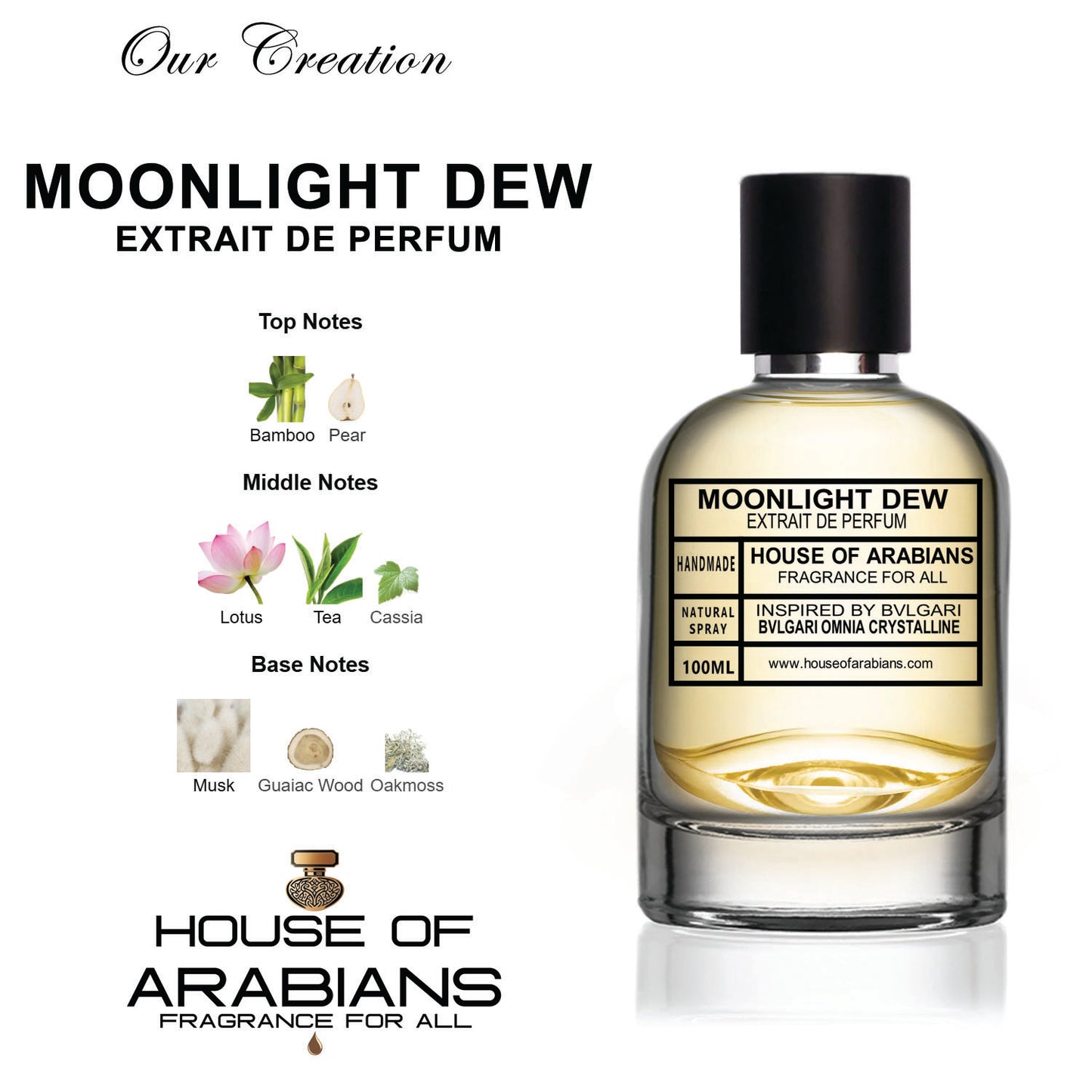 MoonLight Dew Our Creation of (Omnia Crystalline Inspired by Bvlgari)