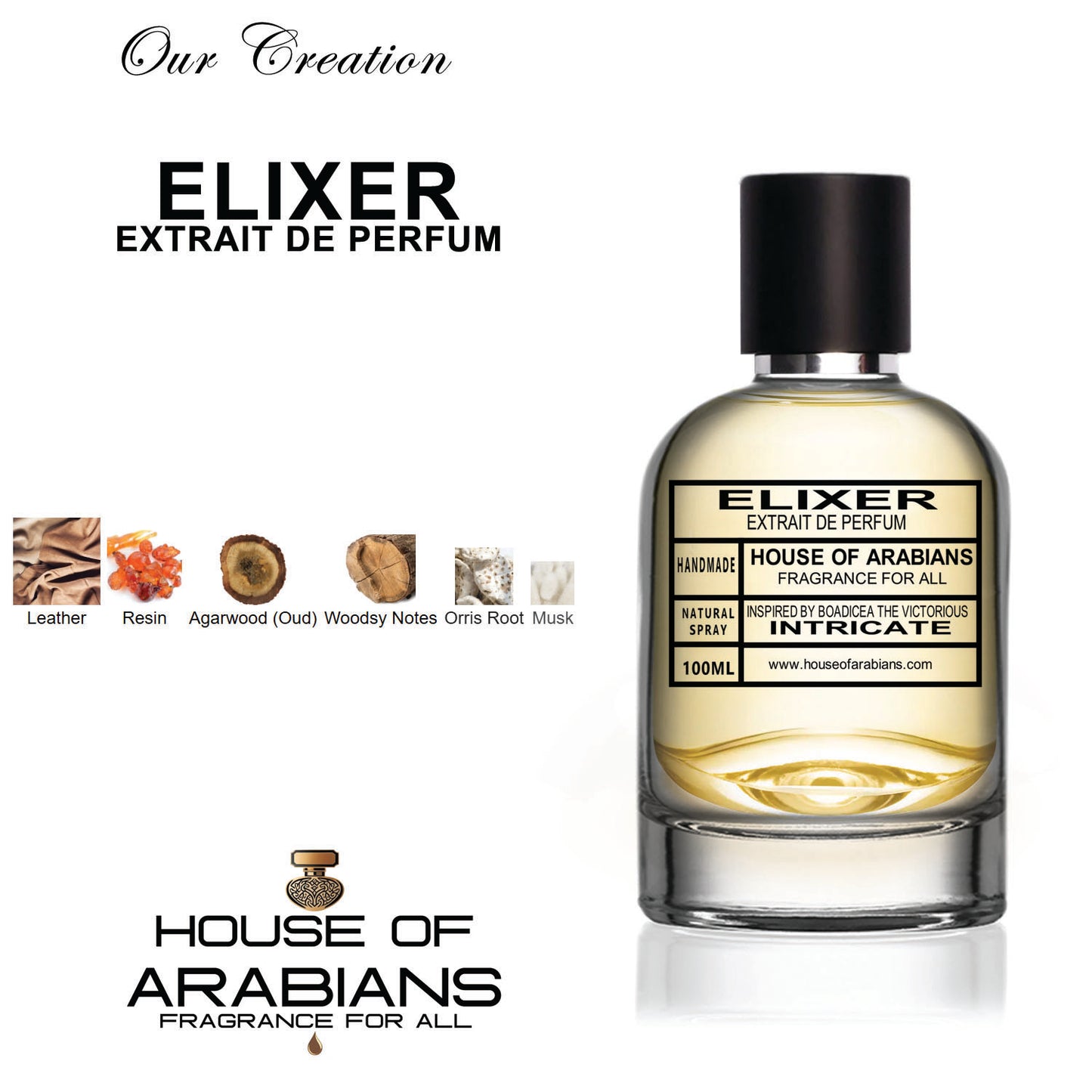 Elixer Our Creation of (Intricate Oud Inspired By Boadicea The Victorious)