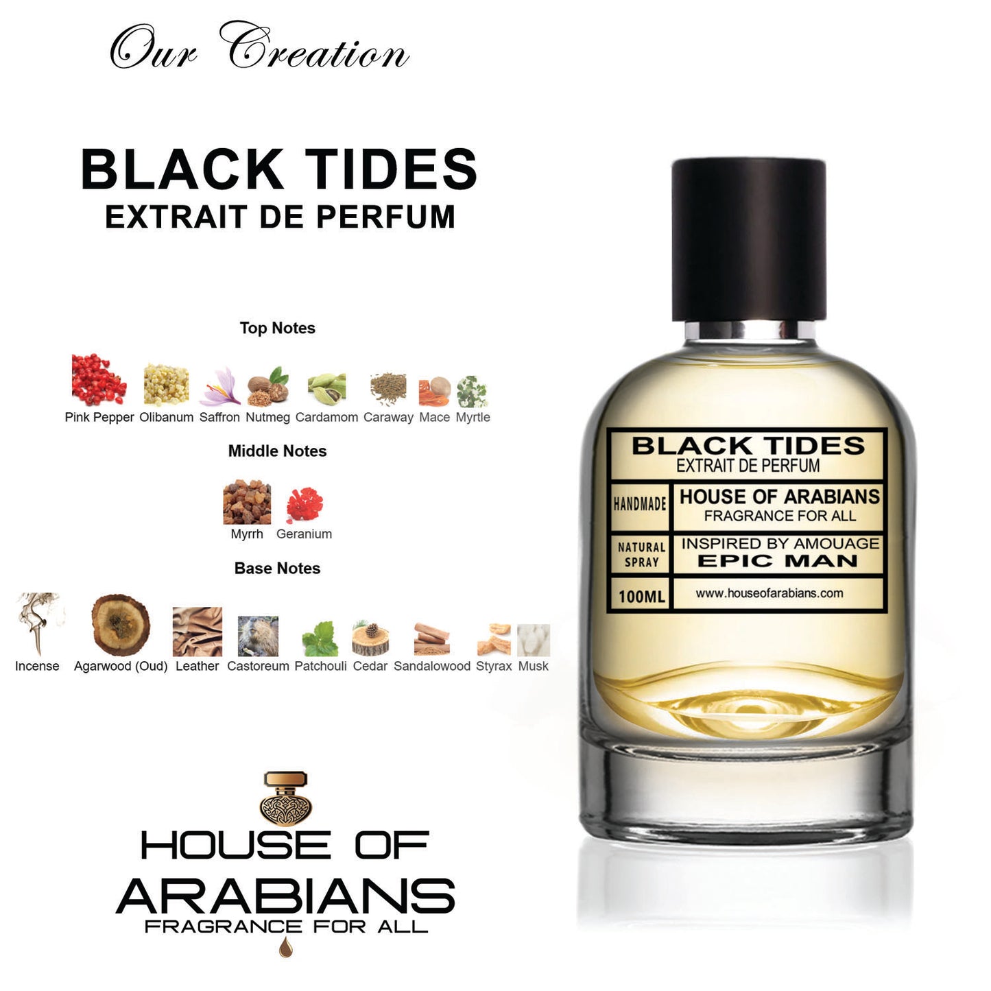 Black Tides Our Creation of (epic man Inspired by Amouage)