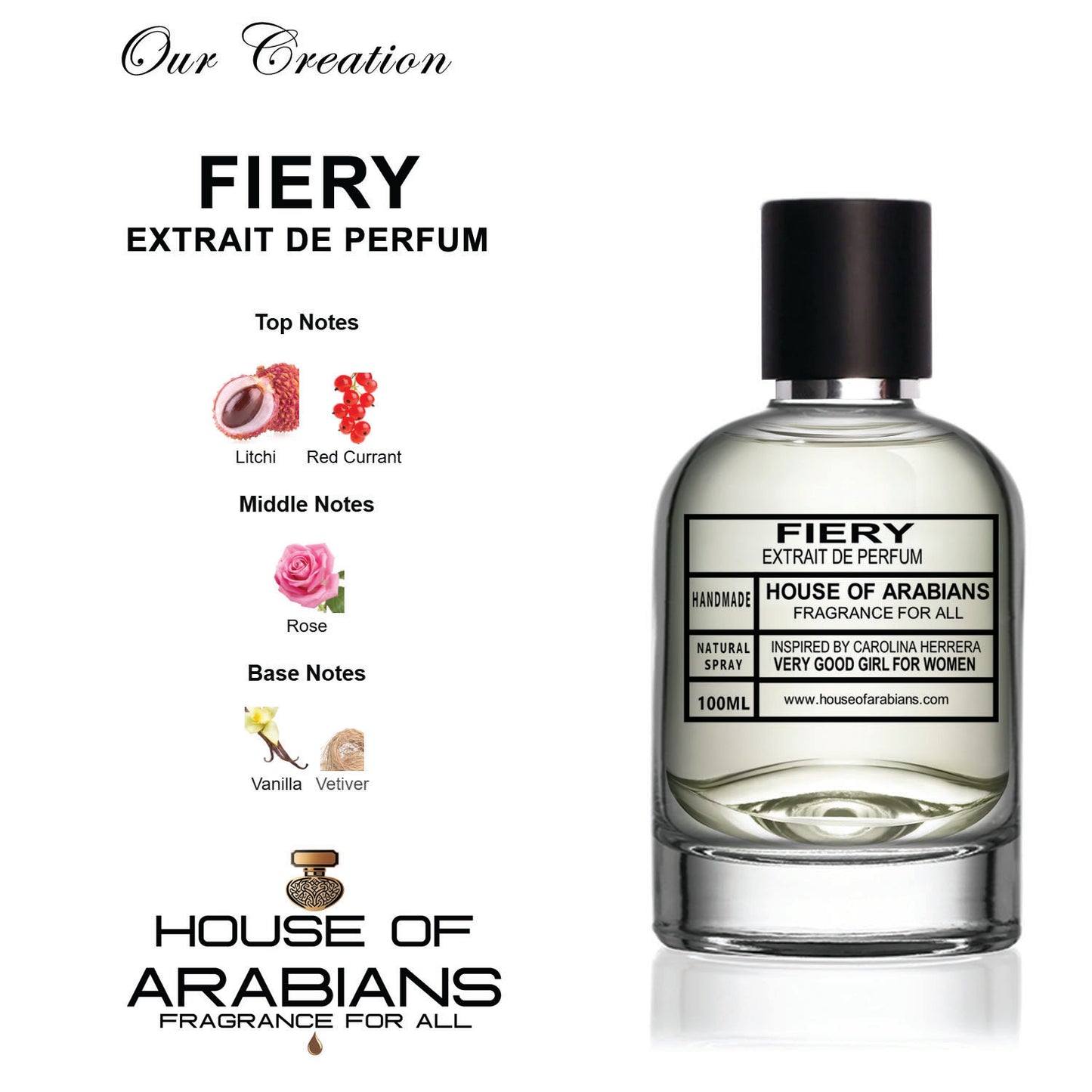 Fiery Our Creation of (Very Good Girl For Women Inspired By Carolina Herrera)