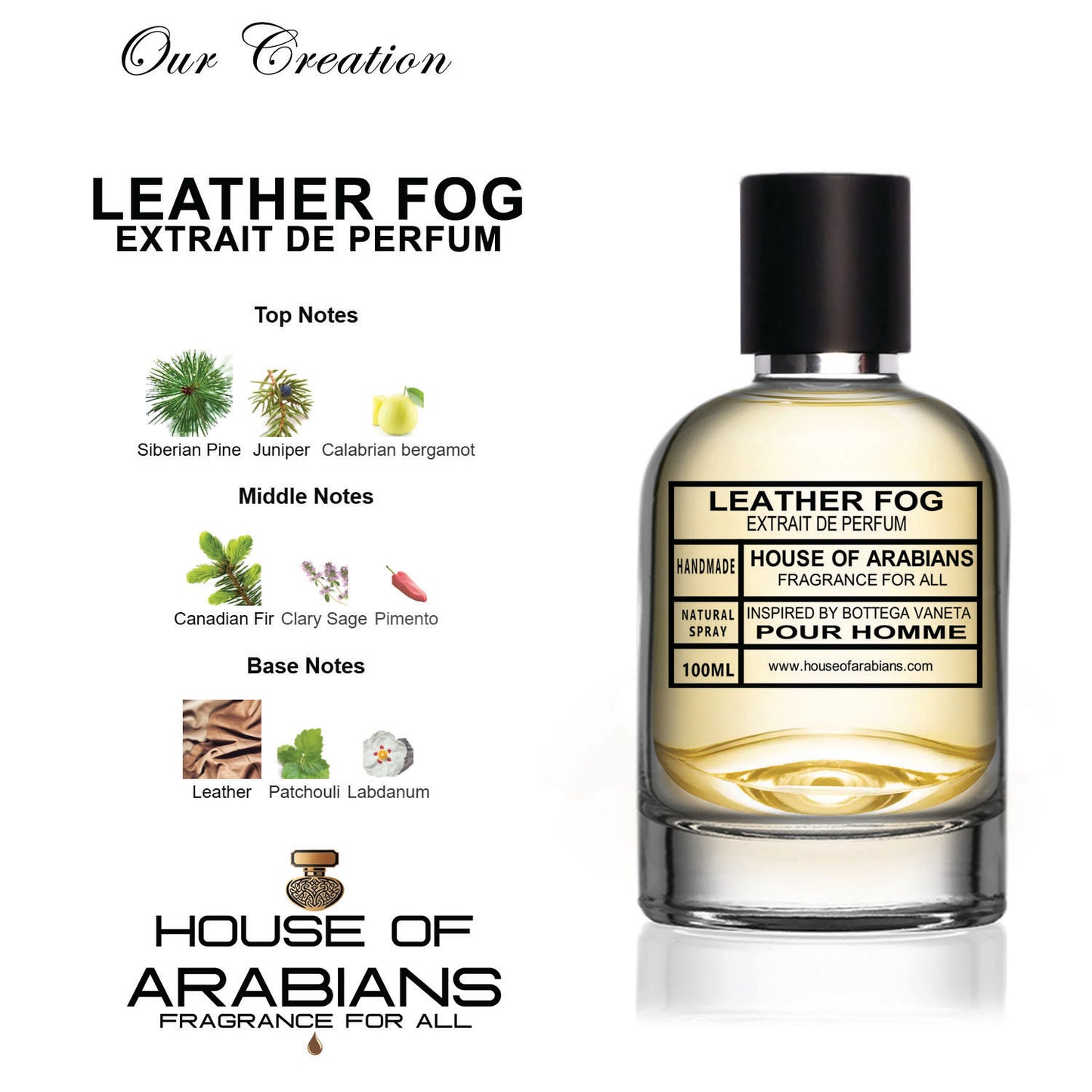 Leather Fog Our Creation of (Pour Homme Inspired By Bottega Vaneta)