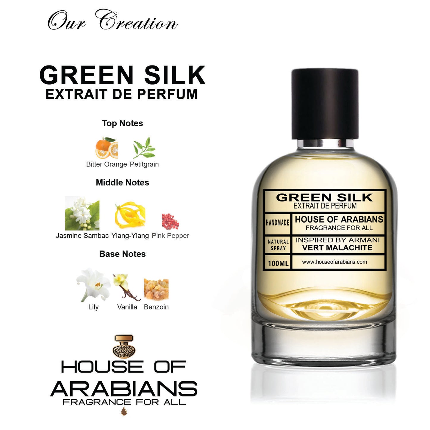 Green Silk Our Creation of (Si Rose Signature Inspired By Armani)