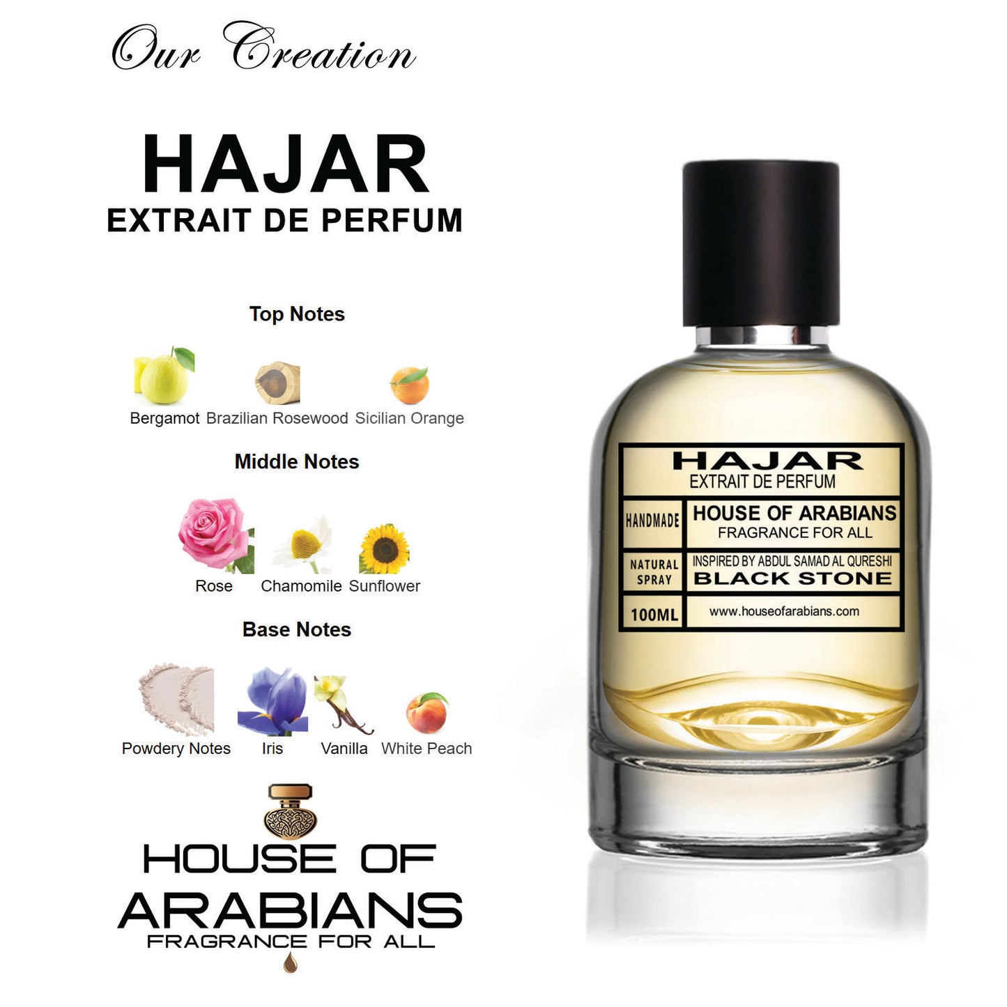 Hajar Our Creation of (Black Stone Inspired By Abdul Samad Al Qureshi)