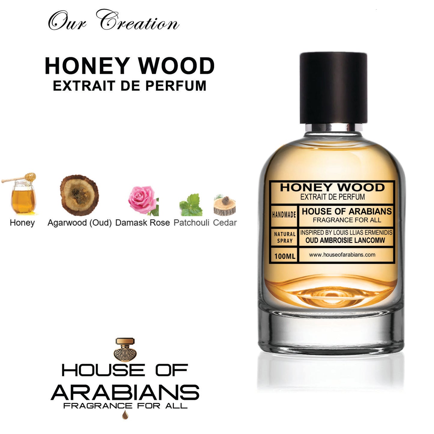 Honey Wood Our Creation of (Oud Ambroisie Lancomw Inspired by Louis Llias Ermenidis)