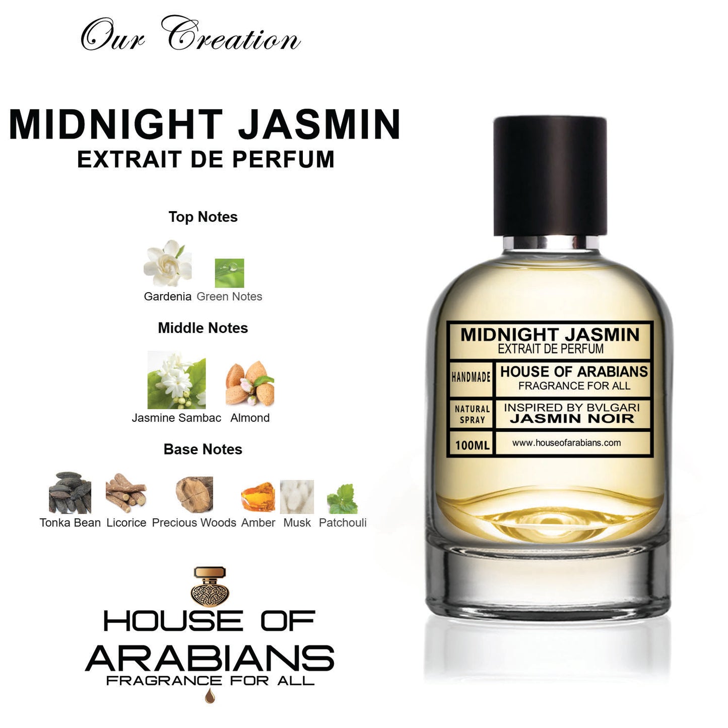 Midnight Jasmin Our Creation of (Jasmin Noir Inspired by Bvlgari)