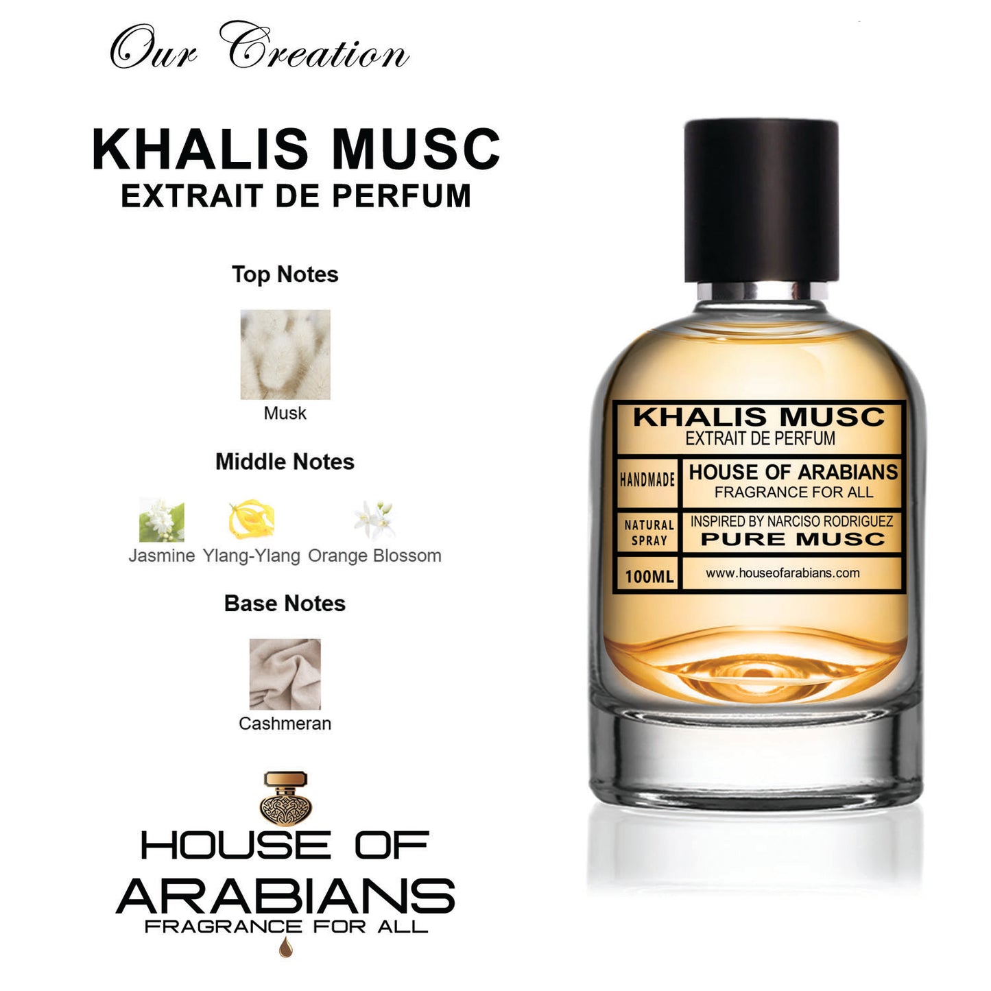 Khalis Musc Our Creation of (Pure Musc Inspired by Narciso Rodriguez)