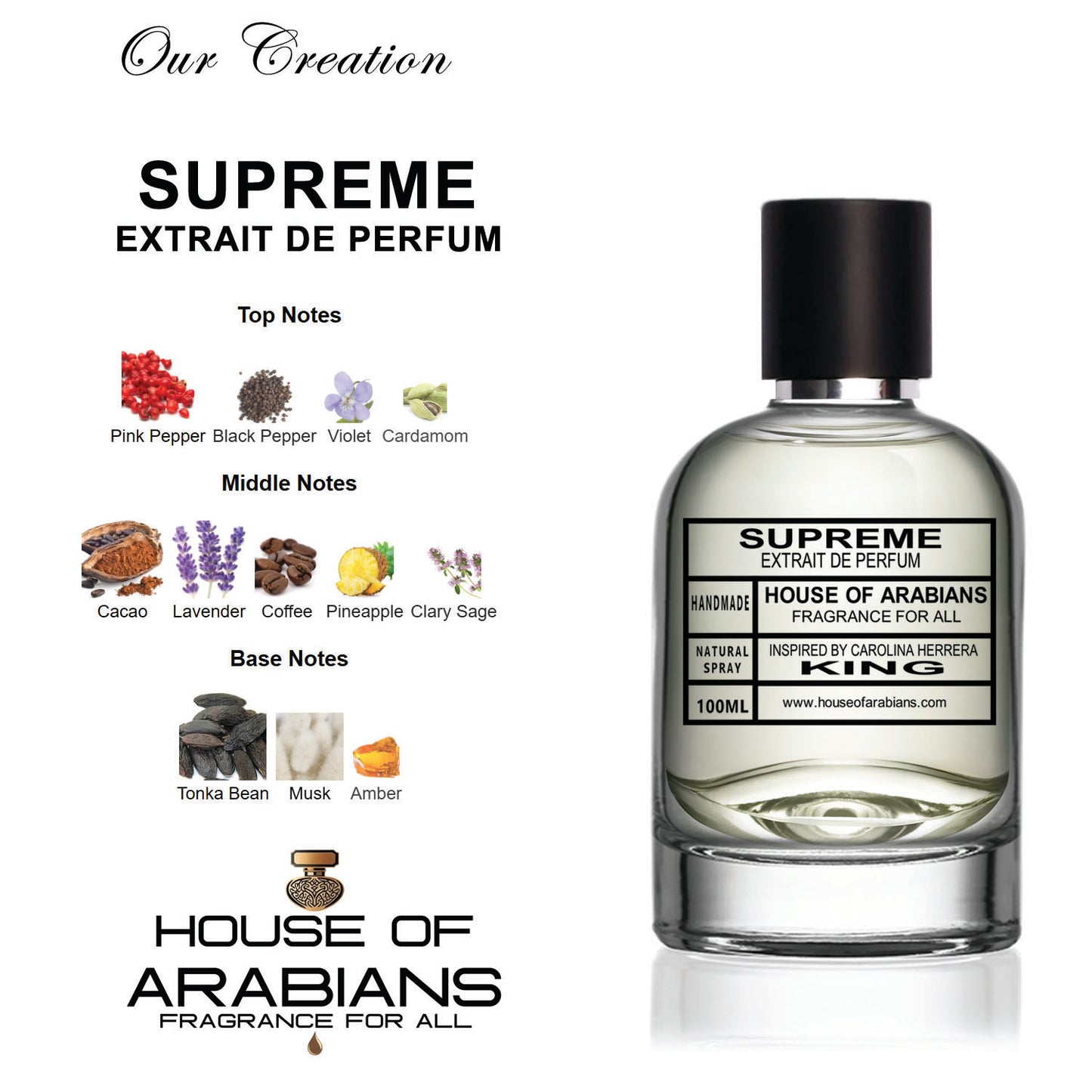 Supreme Our Creation of (King Inspired By Carolina Herrera)