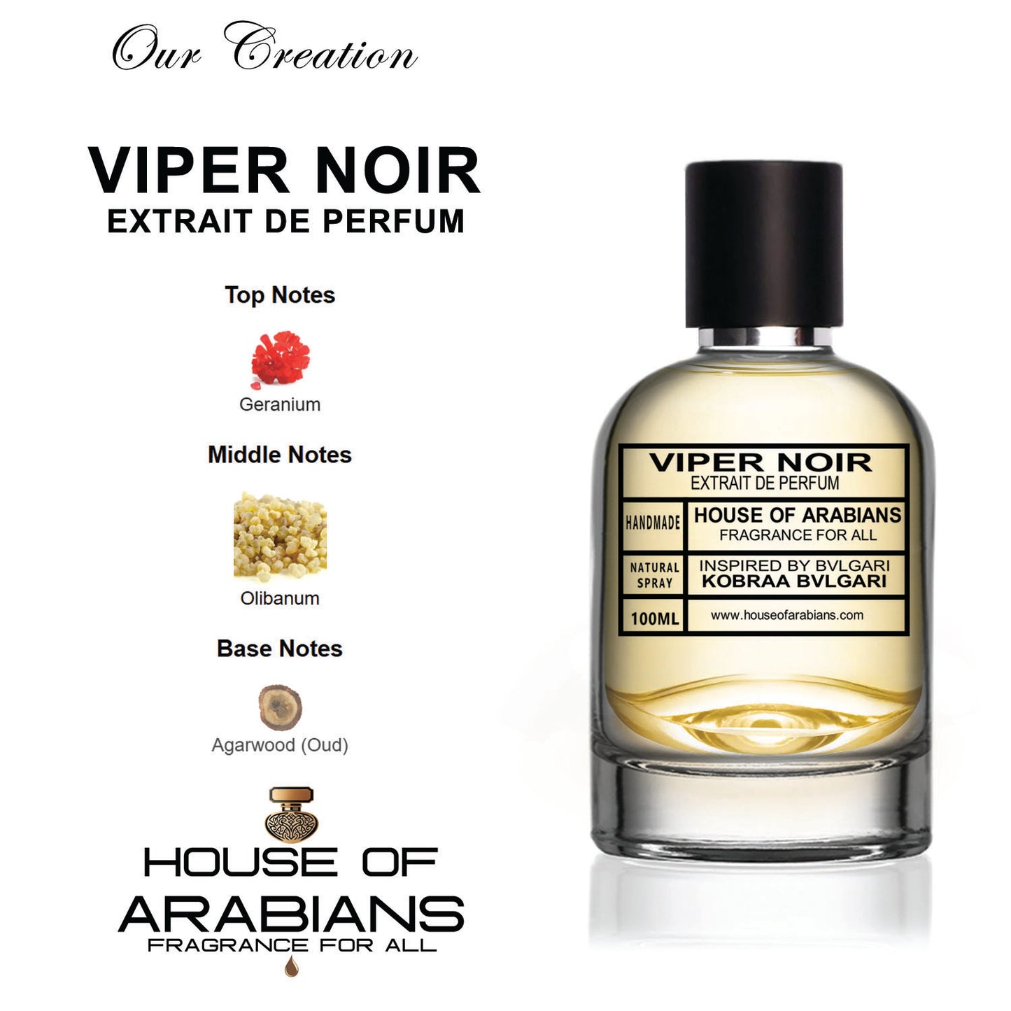 Viper Noir Our Creation of (Kobraa Inspired by Bvlgari)