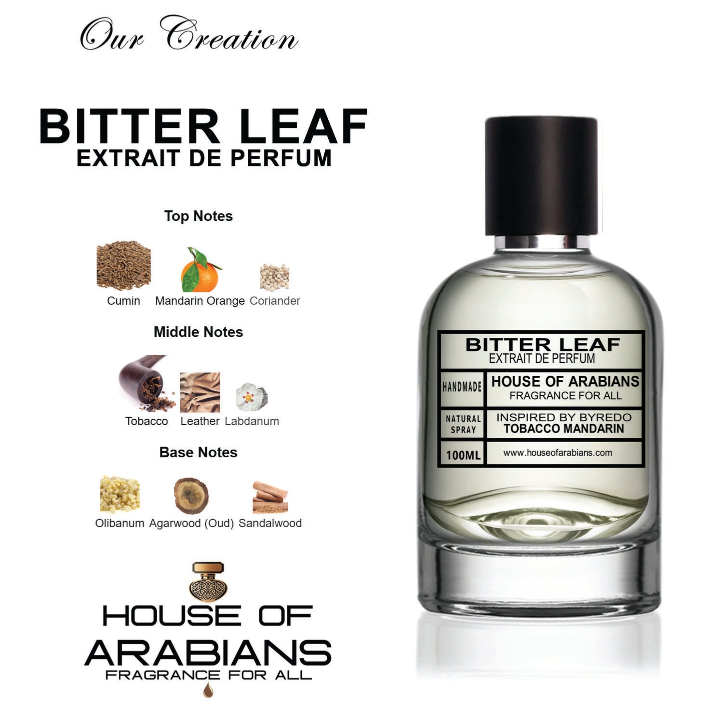 Bitter Leaf Our Creation of (Tobacco Mandarin Inspired By Byredo)