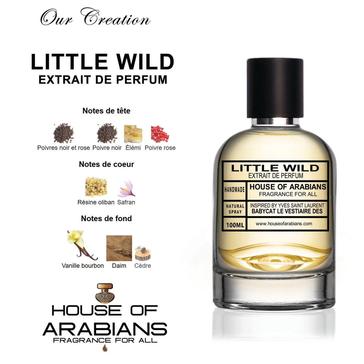 Little Wild Our Creation of (BabyCat Le Vestiaire Des Inspired by Yves Saint Laurent)