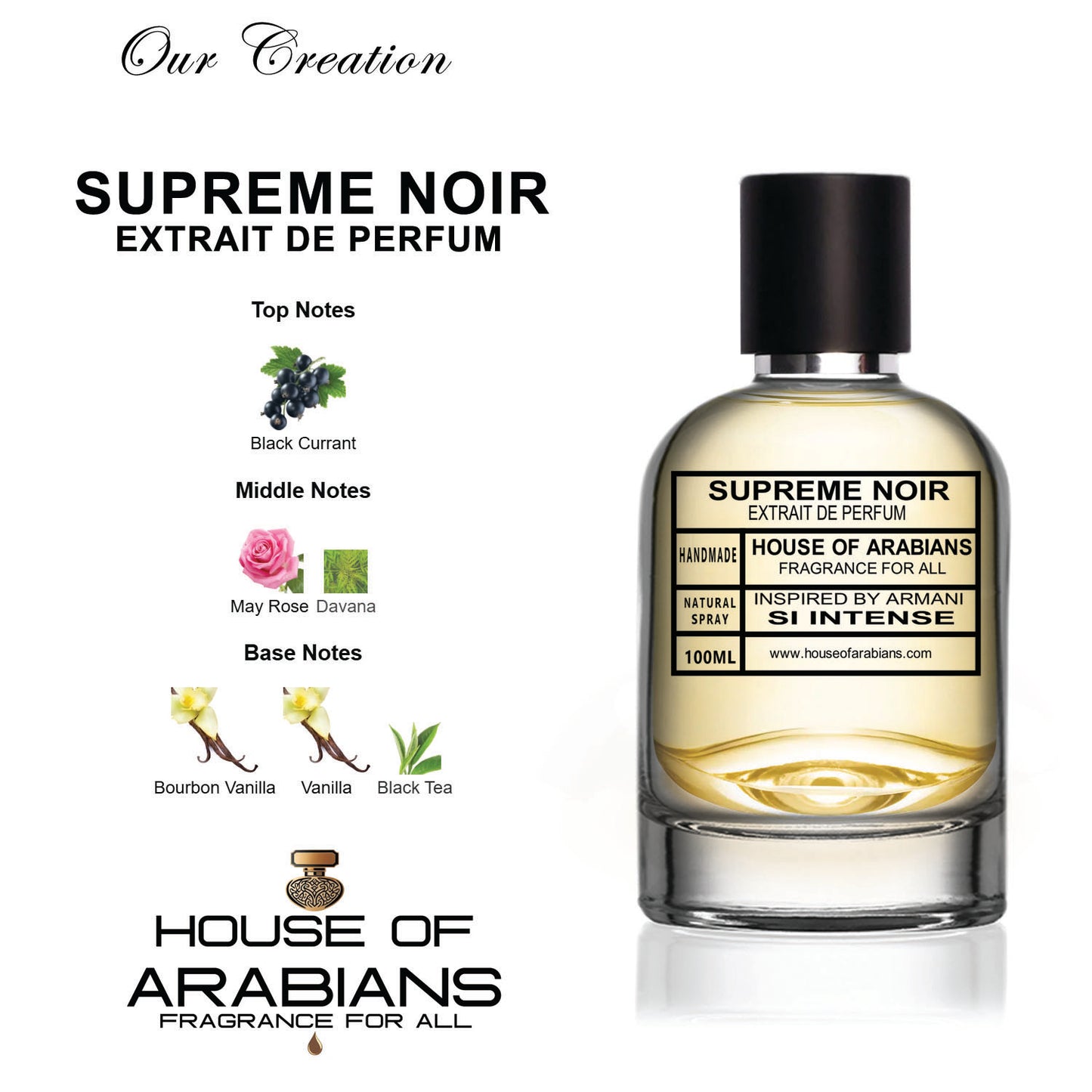Supreme Noir Our Creation of (Si Intense Inspired By Armani)