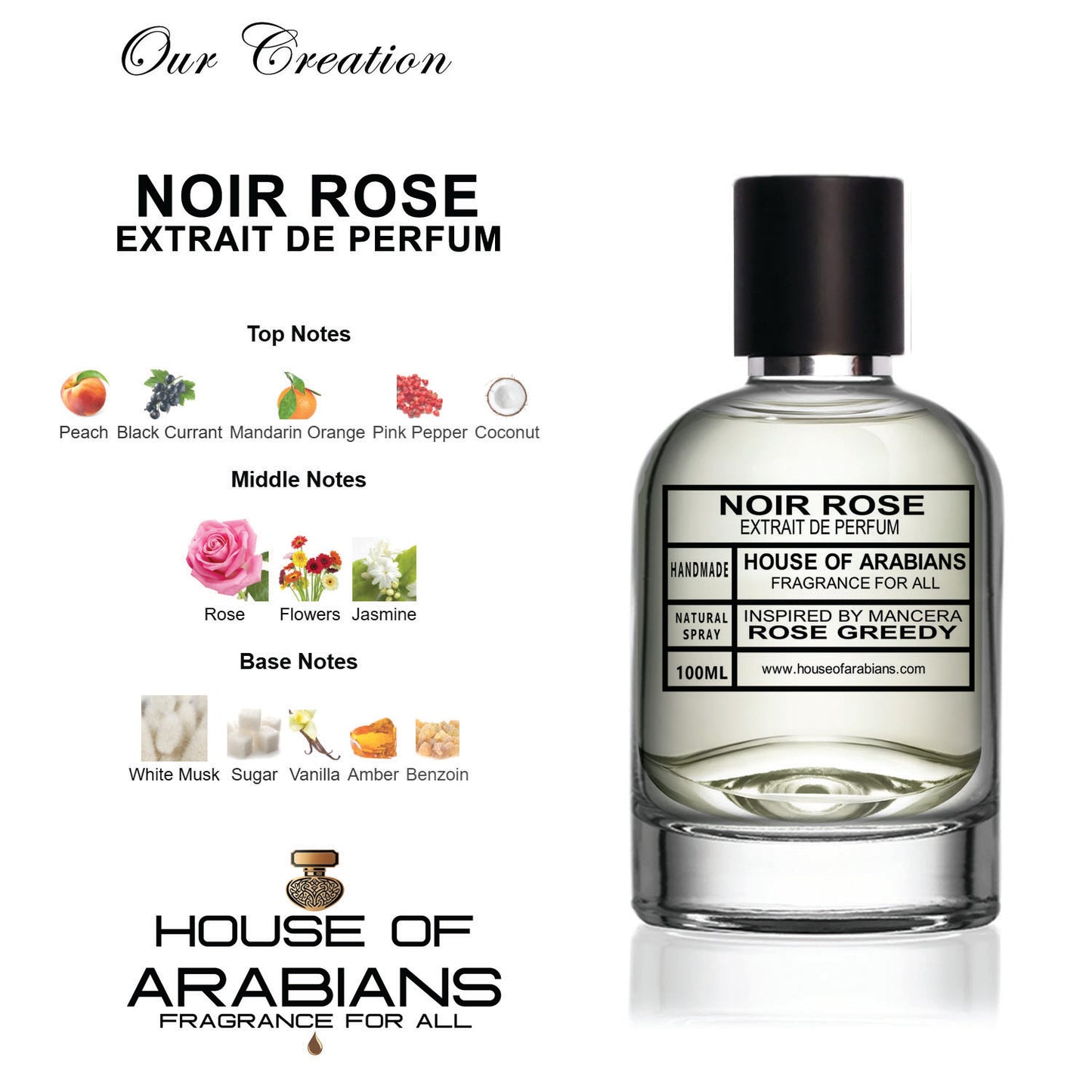 Noir Rose Our Creation of (Rose Greedy Inspired By Mancera)