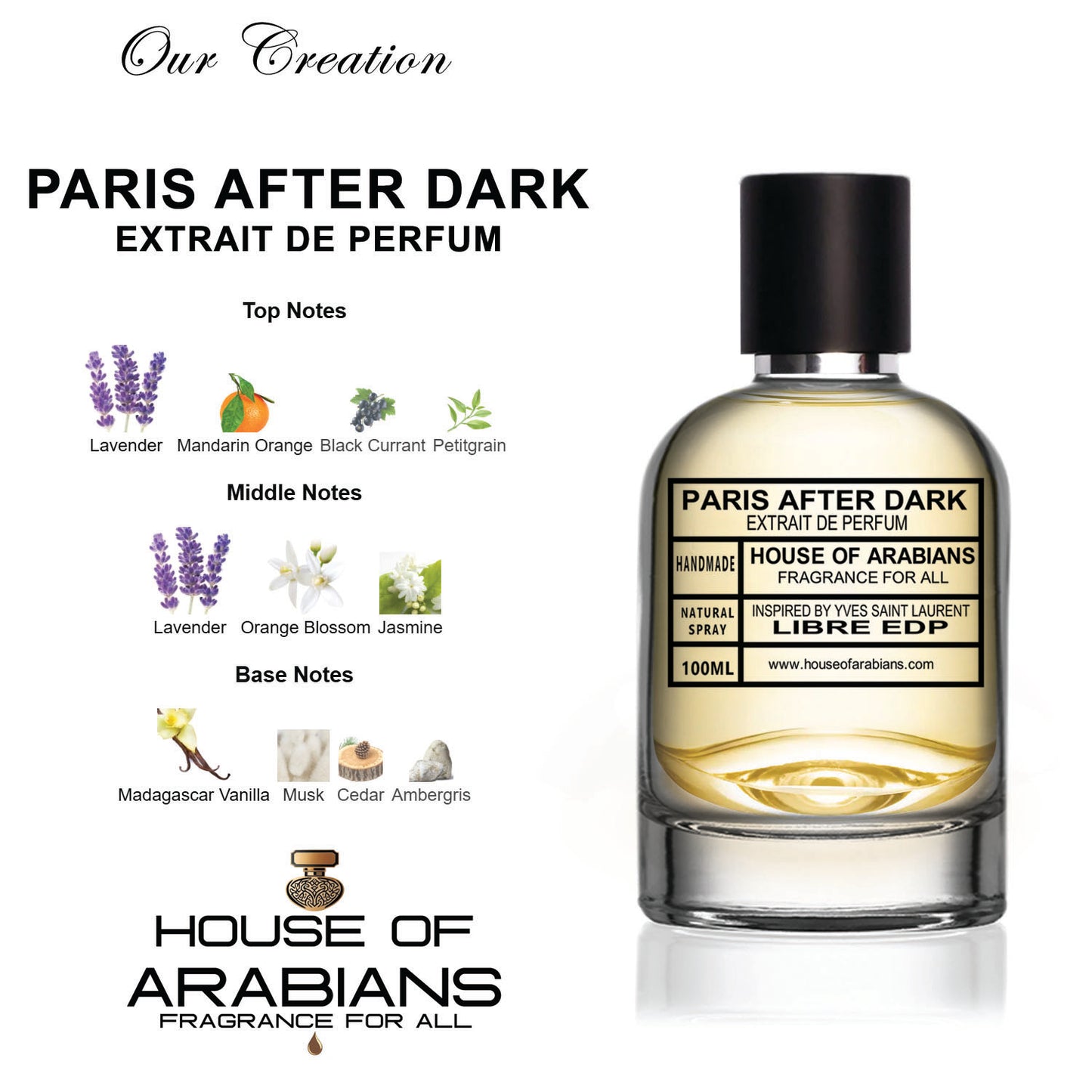Paris After Dark Our Creation of (Libre Edp Inspired by Yves Saint Laurent)