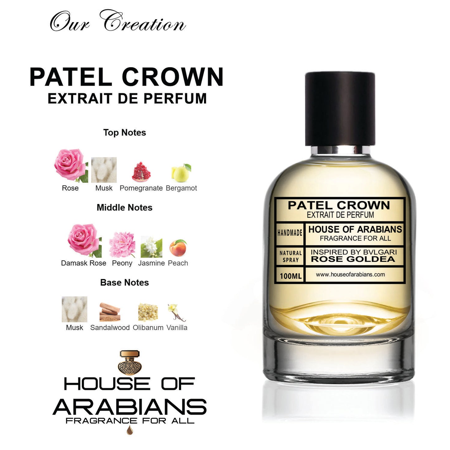 Patel Crown Our Creation of (Rose Goldea Inspired by Bvlgari)