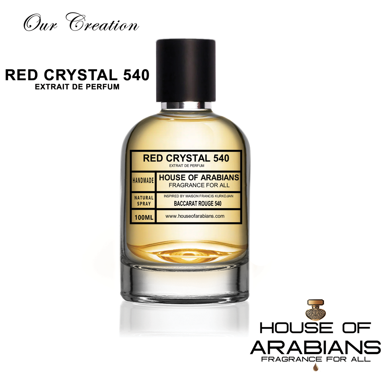 Red Crystal 540 Our Creation of (Baccarat Rouge 540 Inspired by Maison Francis Kurkdjian)