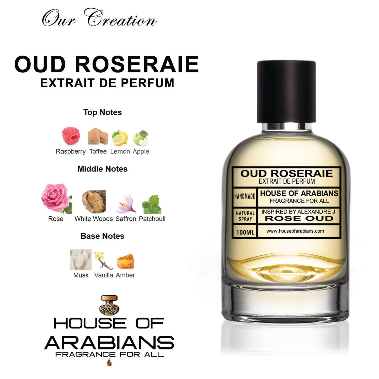 Oud Roseraie Our Creation of (Rose Oud Inspired by Alexandre J)