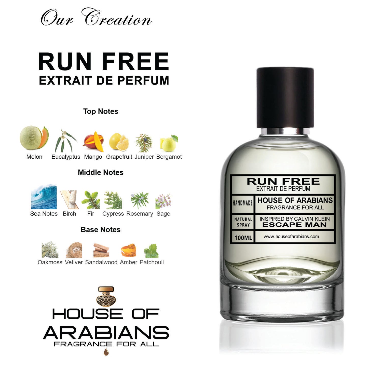 Run Free Our Creation of (Escape Man Inspired By Calvin Klein)