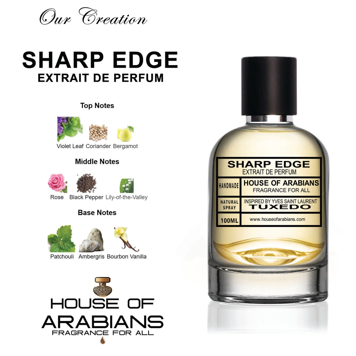 Sharp Edge Our Creation of (Tuxedo Inspired by Yves Saint Laurent)