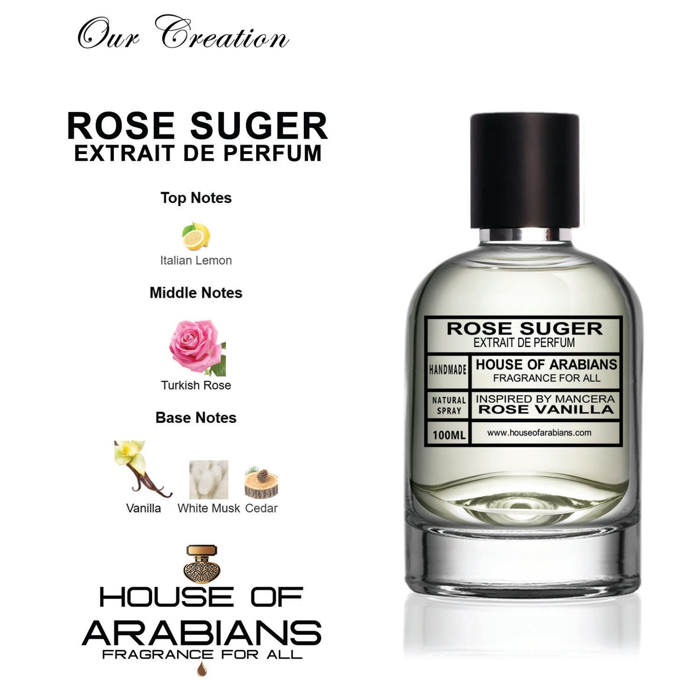 Rose Suger Our Creation of (Rose Vanilla Inspired By Mancera)