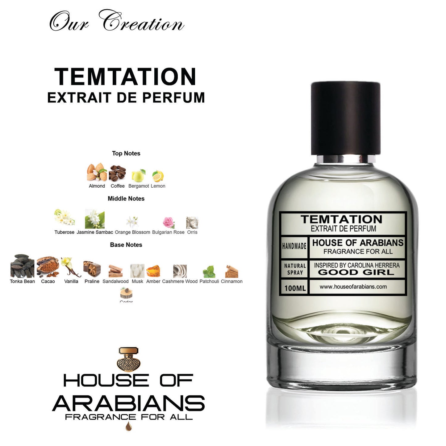 Temtation Our Creation of (Good Girl Inspired By Carolina Herrera)
