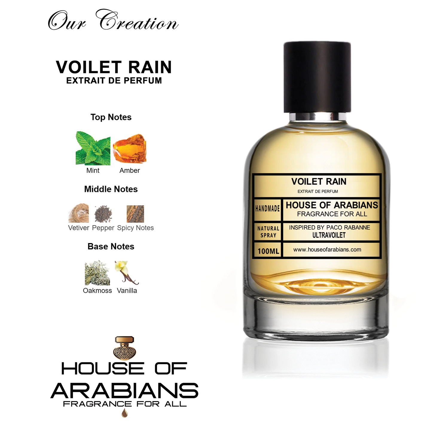Voilet Rain Our Creation of (Ultra Voilet Inspired by Paco Rabanne)