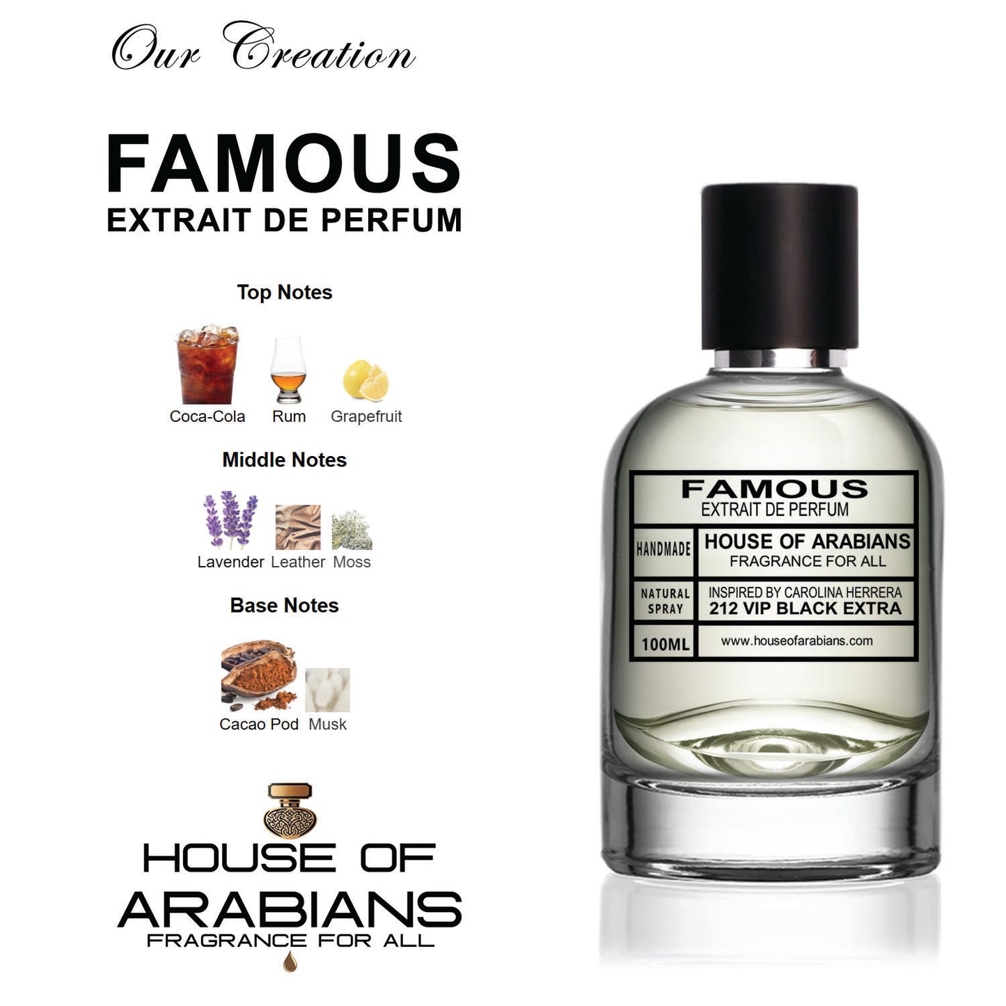 Famous Our Creation of (212 Vip Black Extra Inspired By Carolina Herrera)