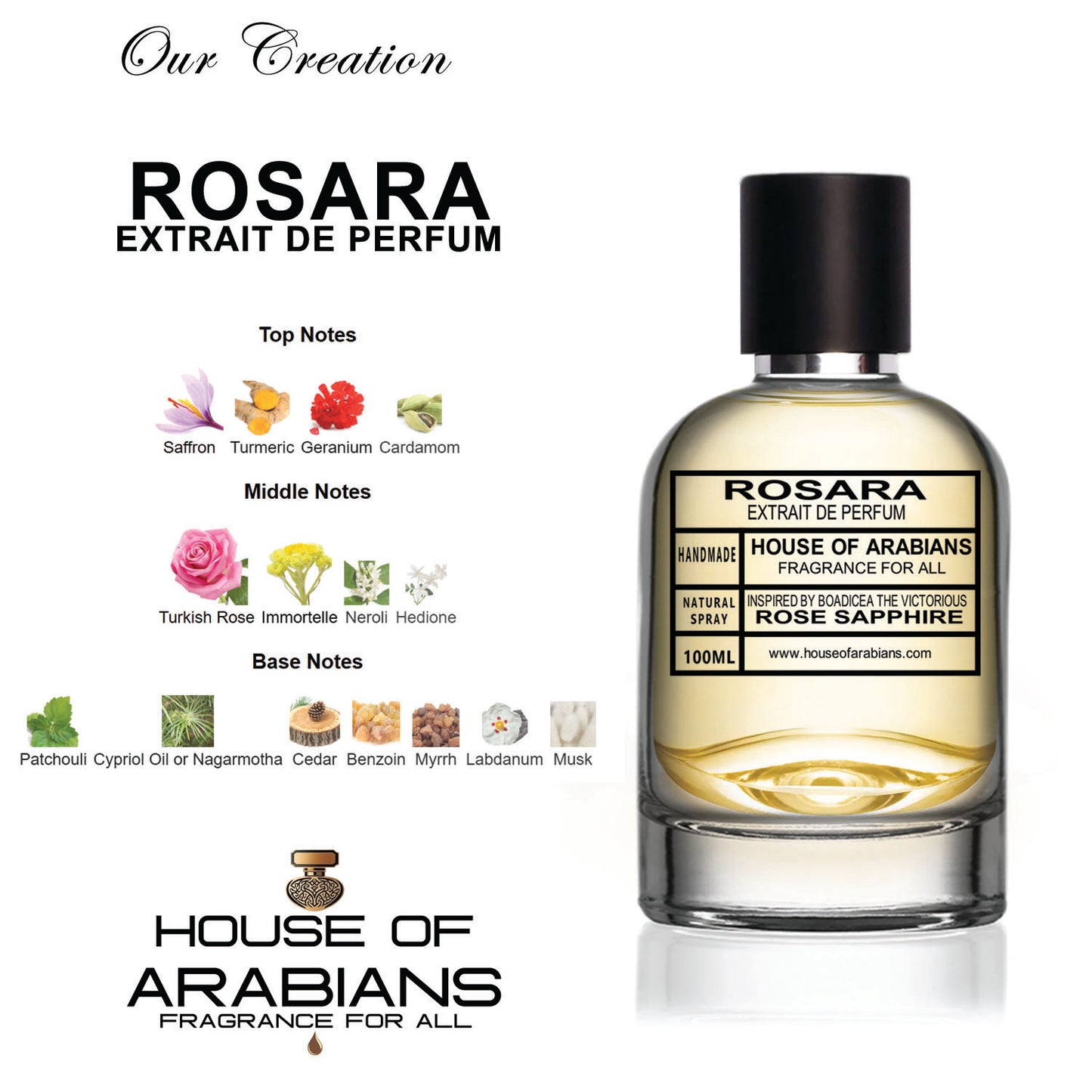 Rosara Our Creation of (Rose Sapphire Inspired By Boadicea The Victorious)