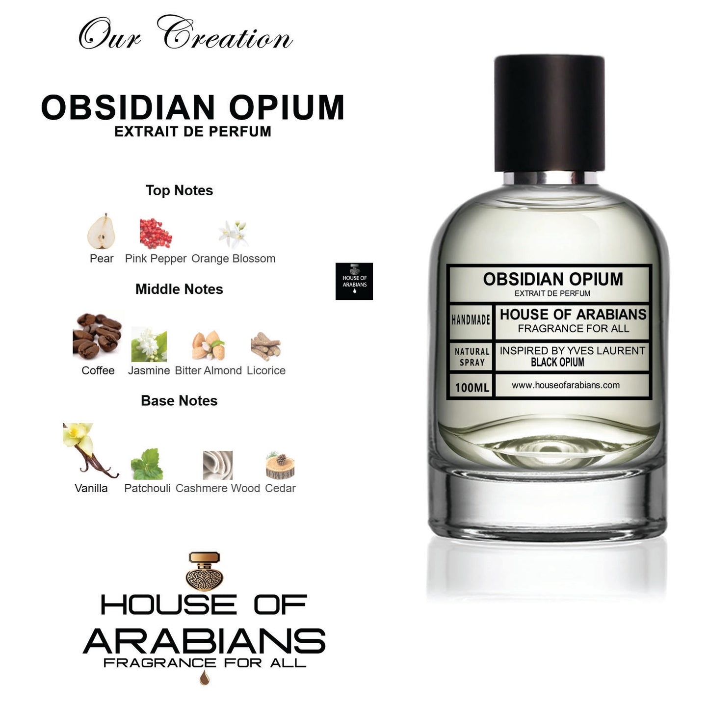 Obsidian Opium Our Creation of (Black Opium Inspired by Yves Laurent)
