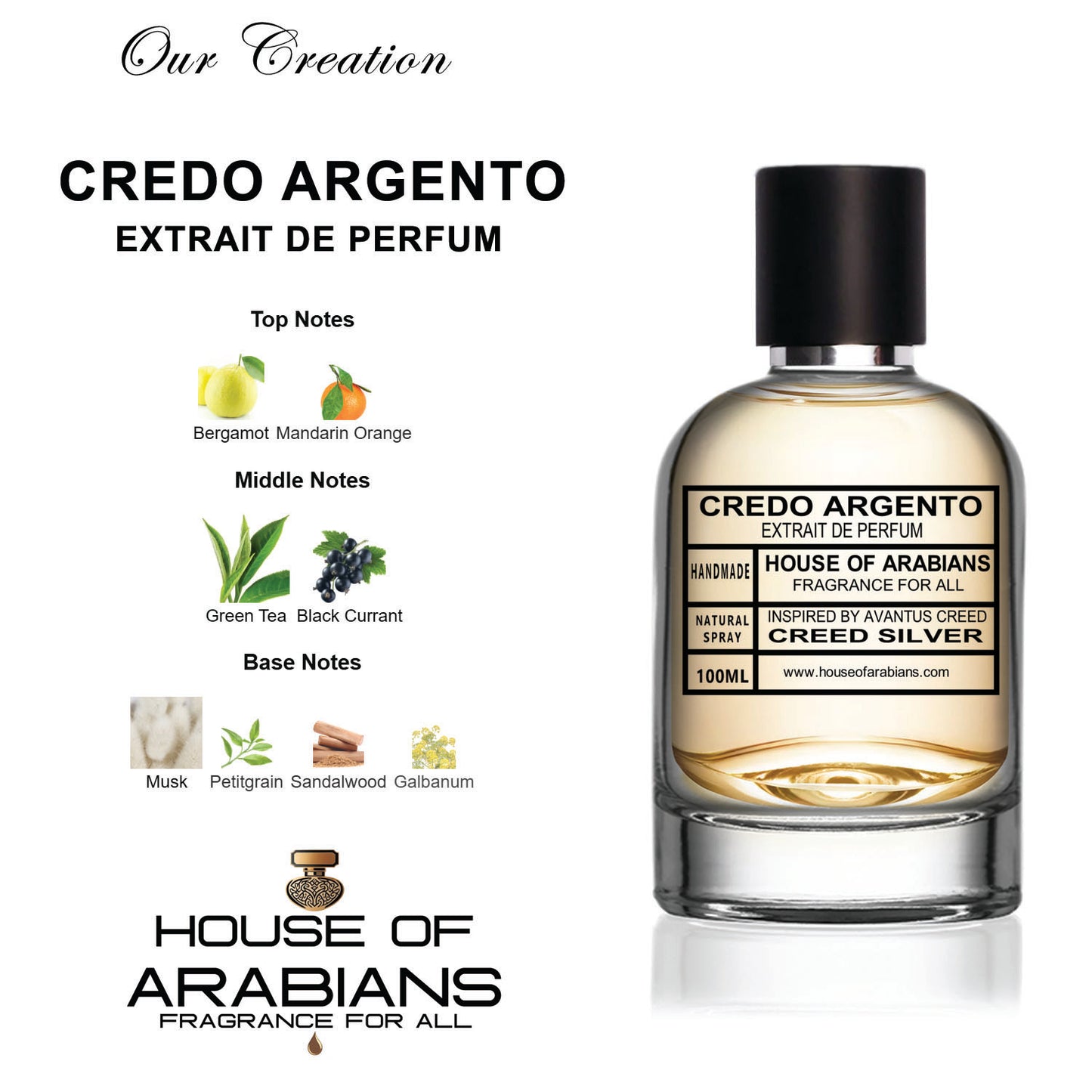 Credo Argento Our Creation of (Creed Silver Inspired by Avantus Creed)