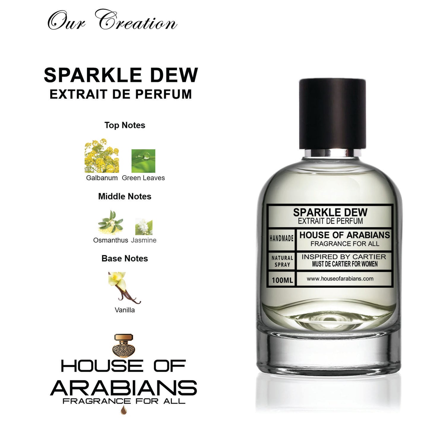 Sparkle Dew Our Creation of (Must De Cartier For Women Inspired By Cartier)