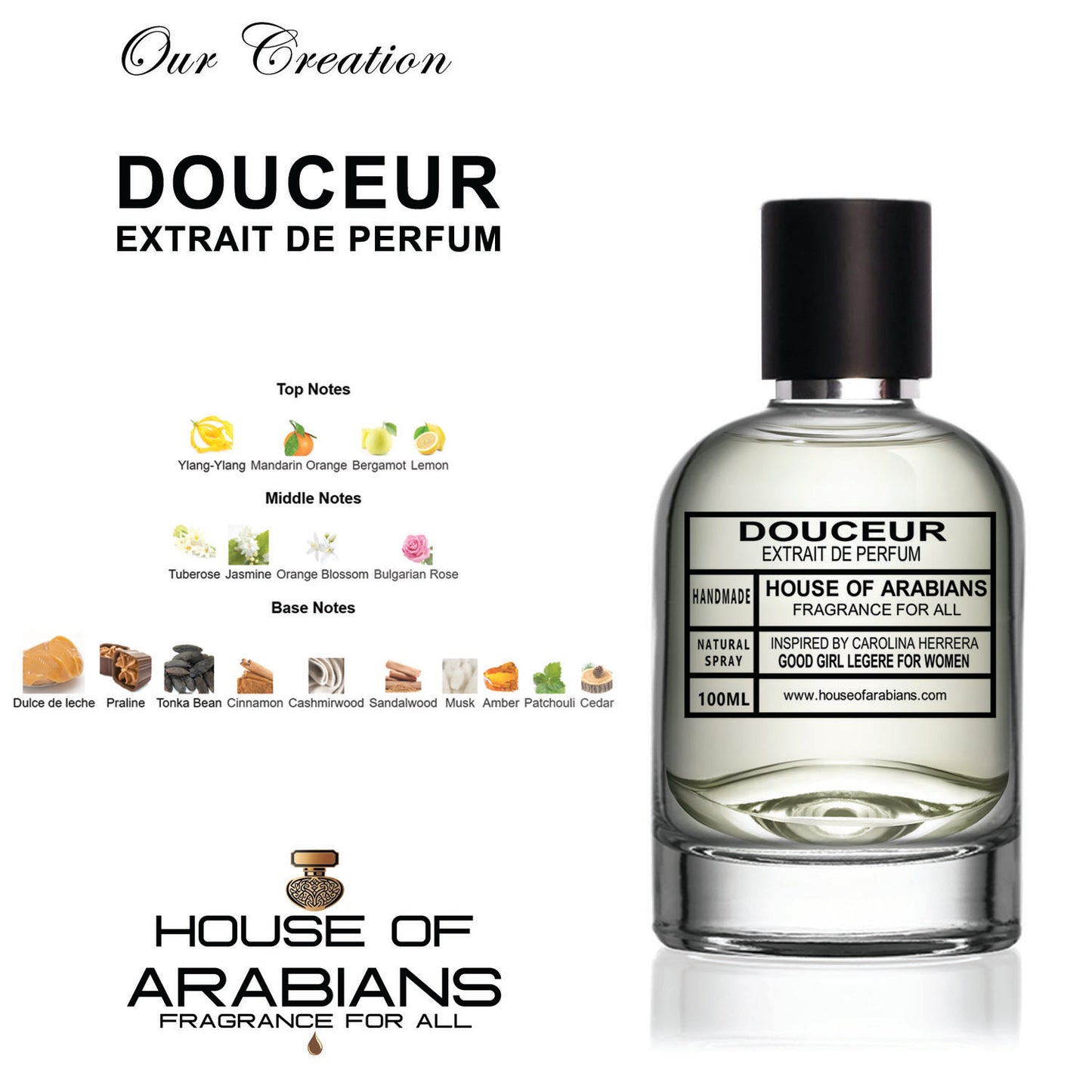 Douceur Our Creation of (Good Girl Legere For Women Inspired By Carolina Herrera)