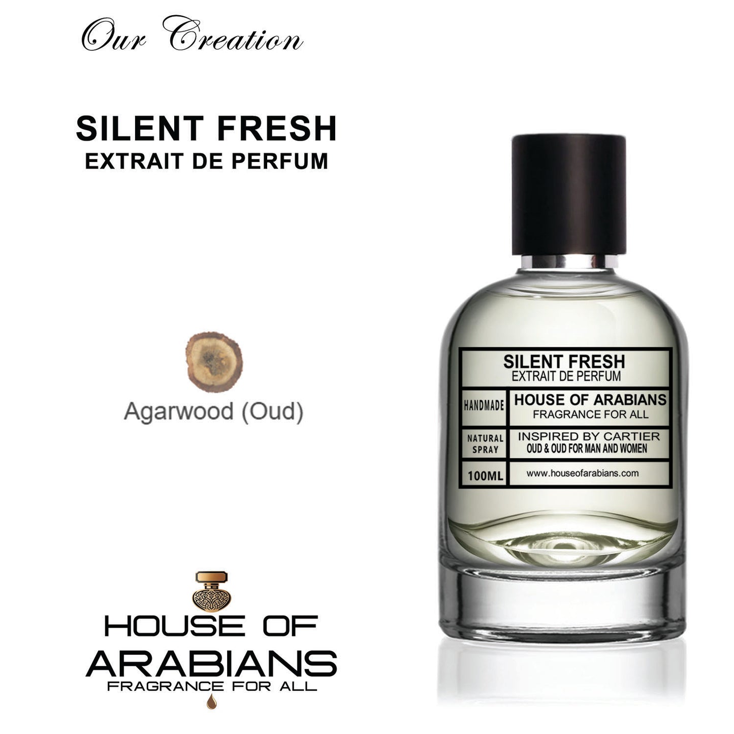 Silent Fresh Our Creation of (Oud & Oud For Man And Woman Inspired By Cartier)