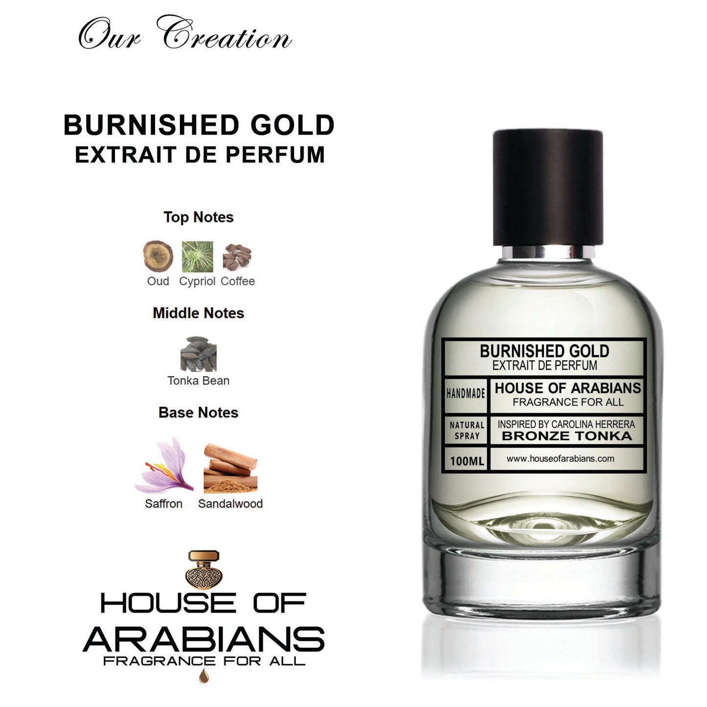 Burnished Gold Our Creation of (Bronze Tonka Inspired By Carolina Herrera)