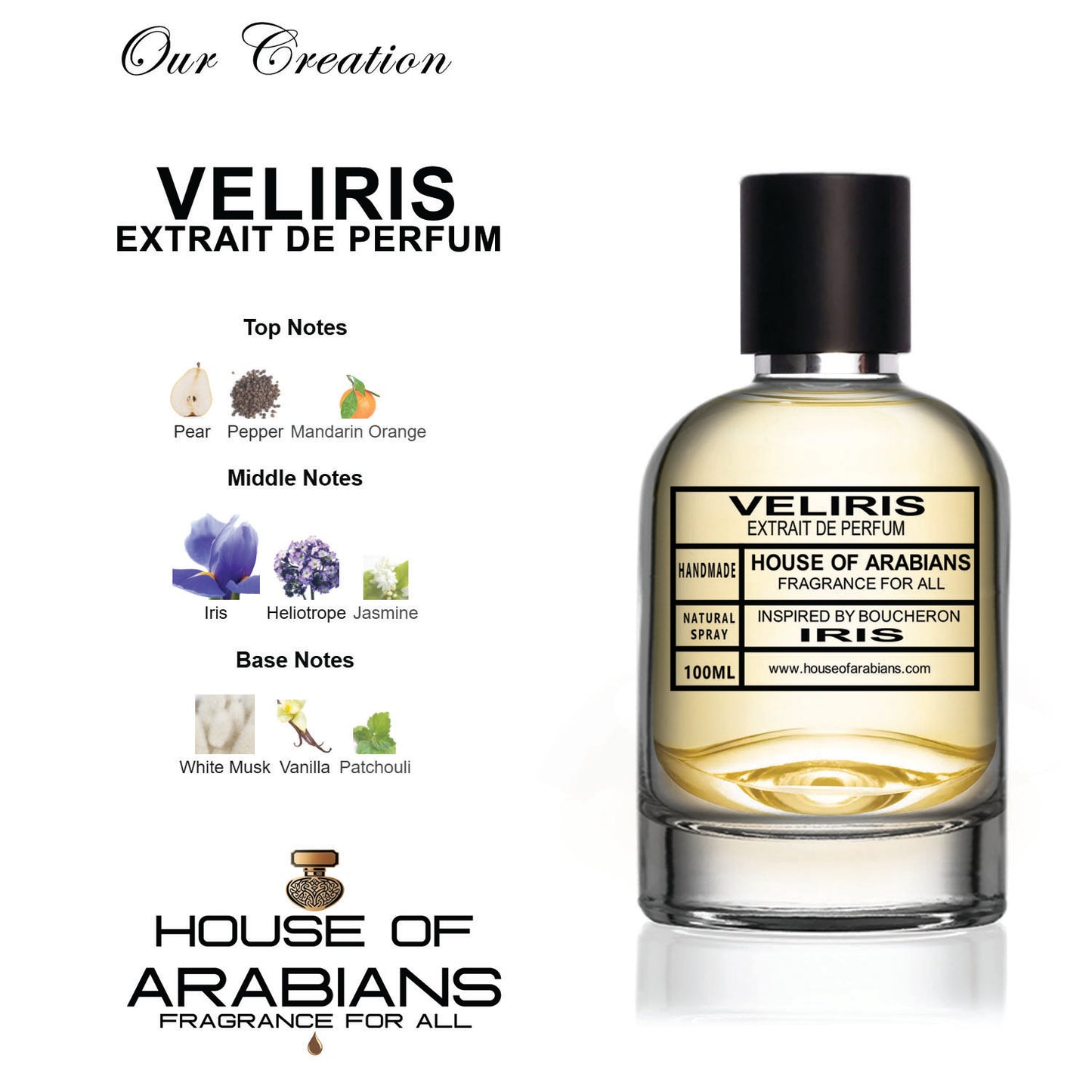 Veliris Our Creation of (iris Inspired By Boucheron)