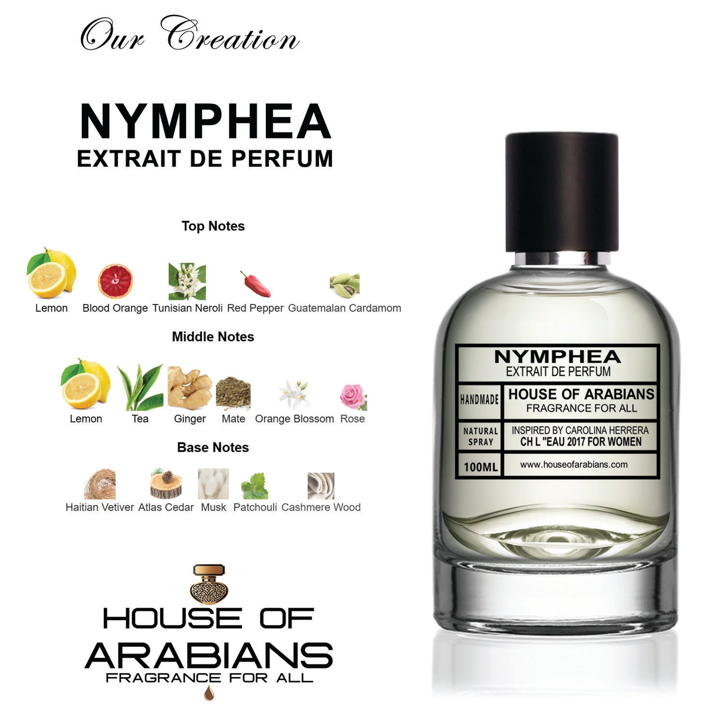 Nymphea Our Creation of (Ch L "Eau 2017 Inspired By Carolina Herrera)