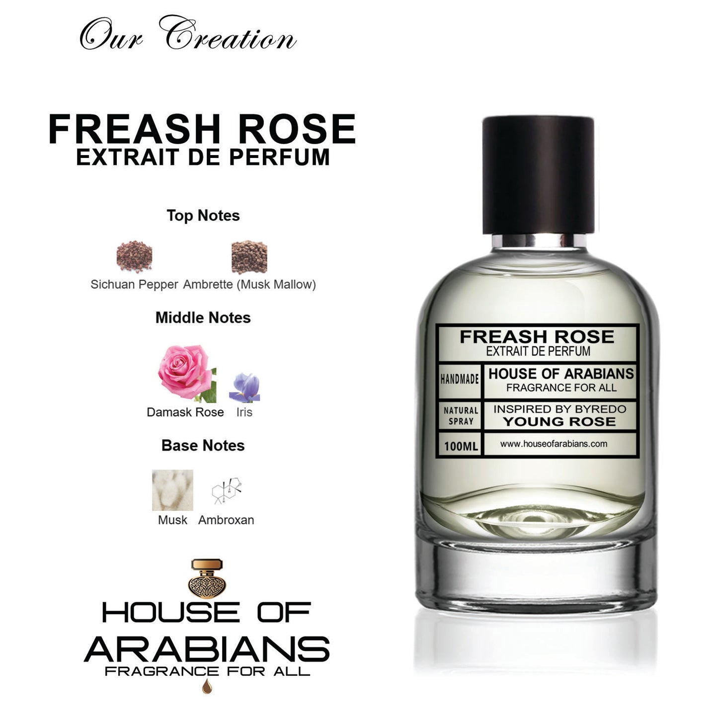 Freash Rose Our Creation of (Young Rose Inspired By Byredo)