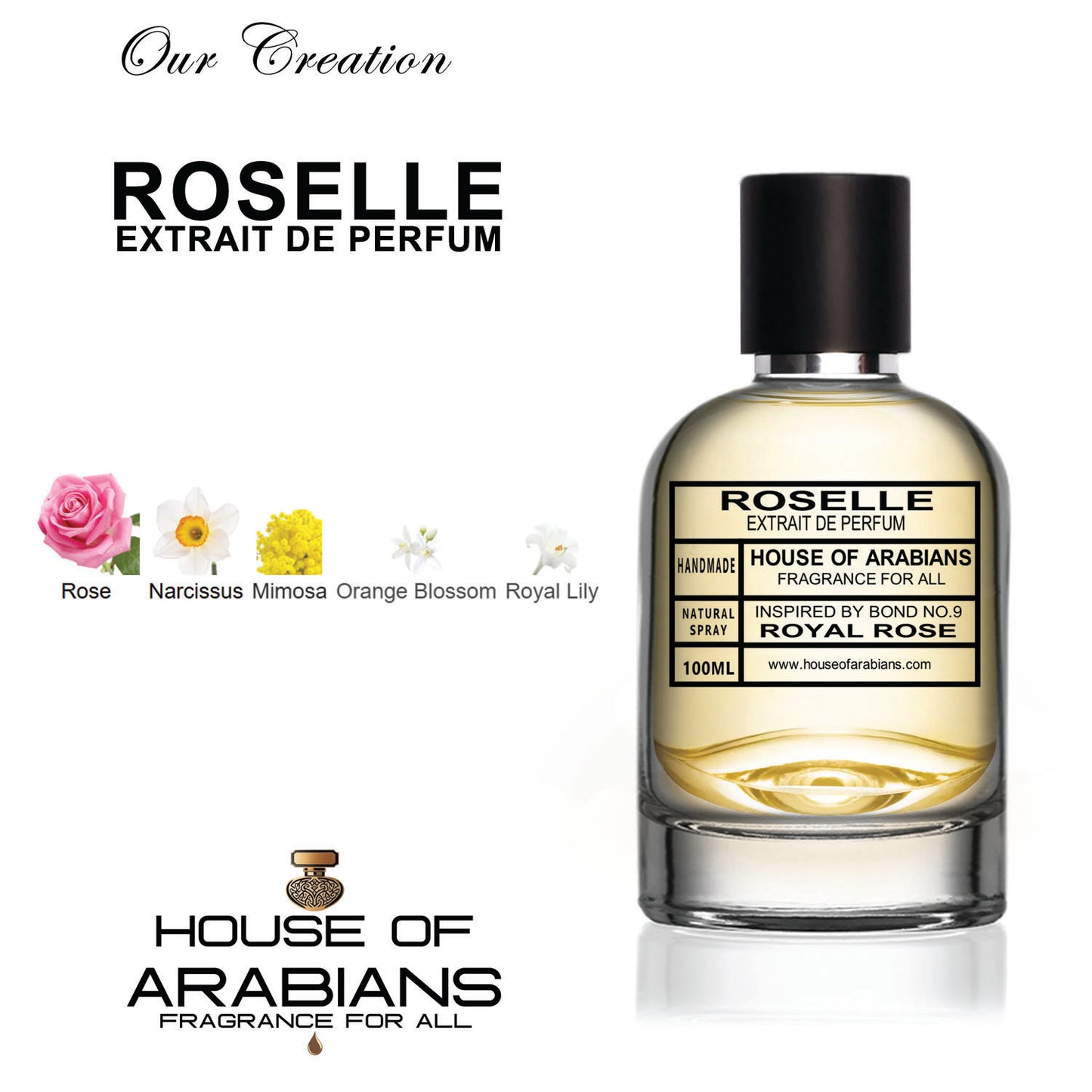 Roselle Our Creation of (Royal Rose Inspired By Bond No.9)